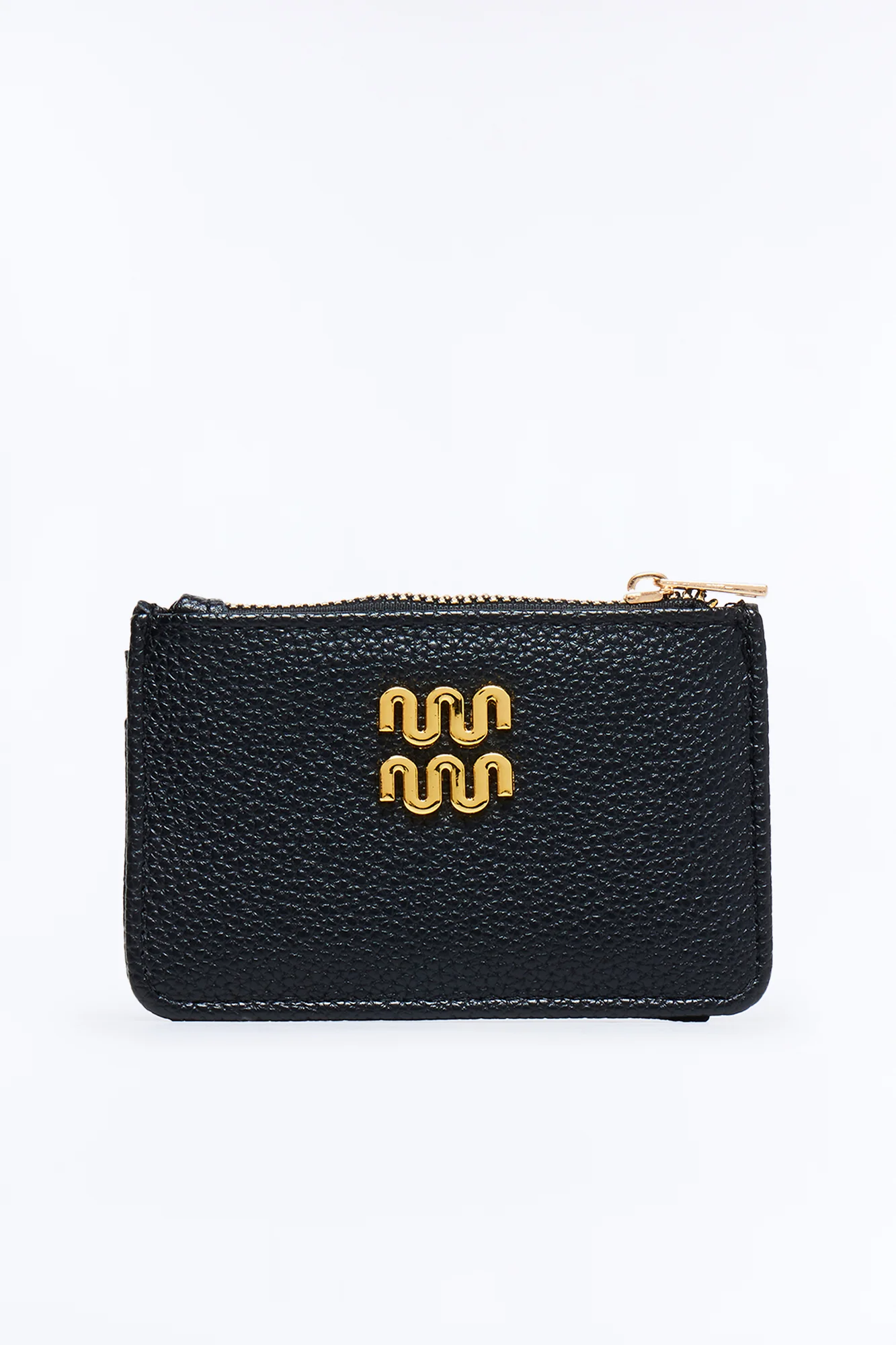First Impression Faux Leather Cardholder - Black
