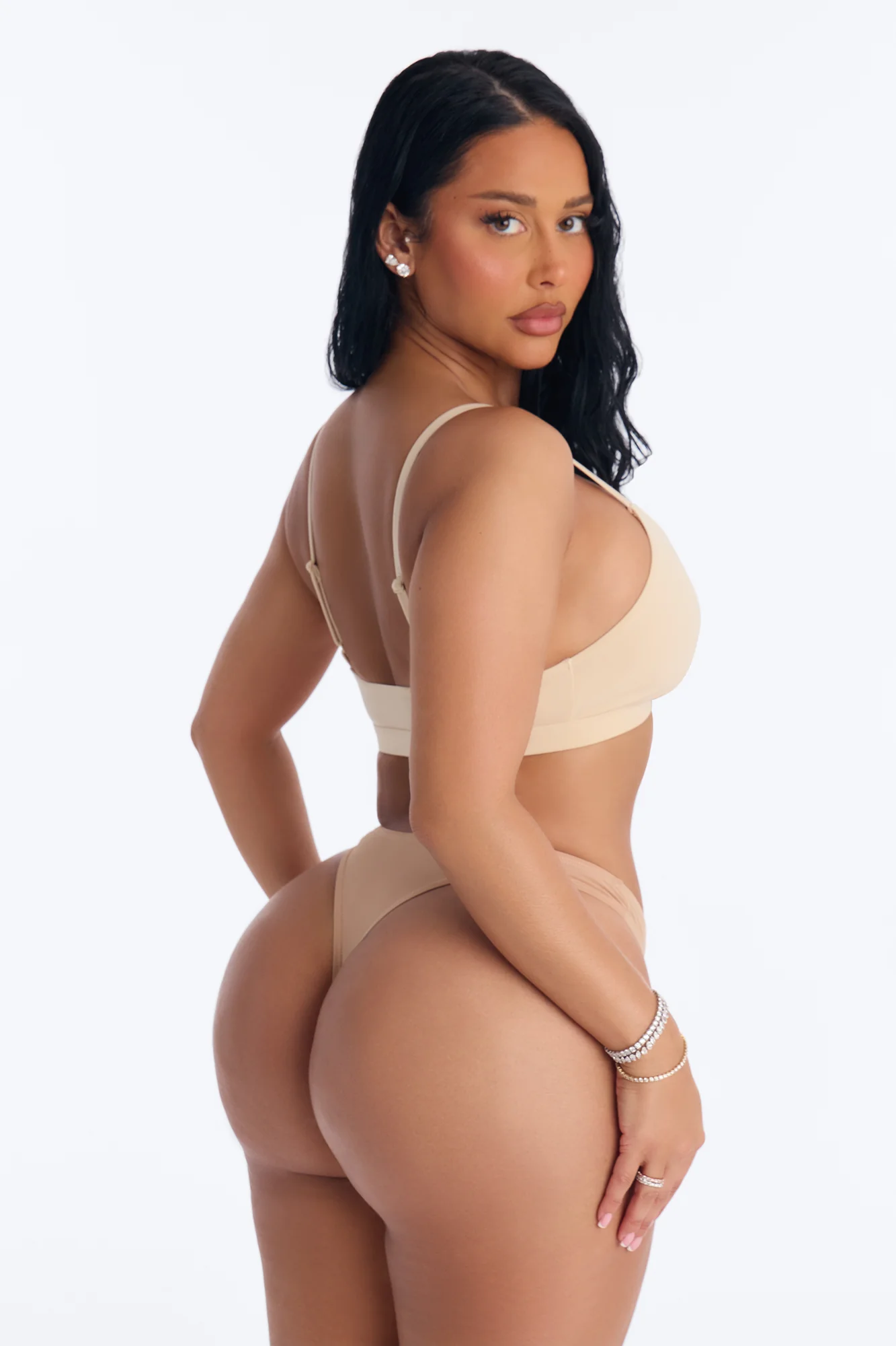 Flexible Fits Triangle Bralette - Sand - Image 3