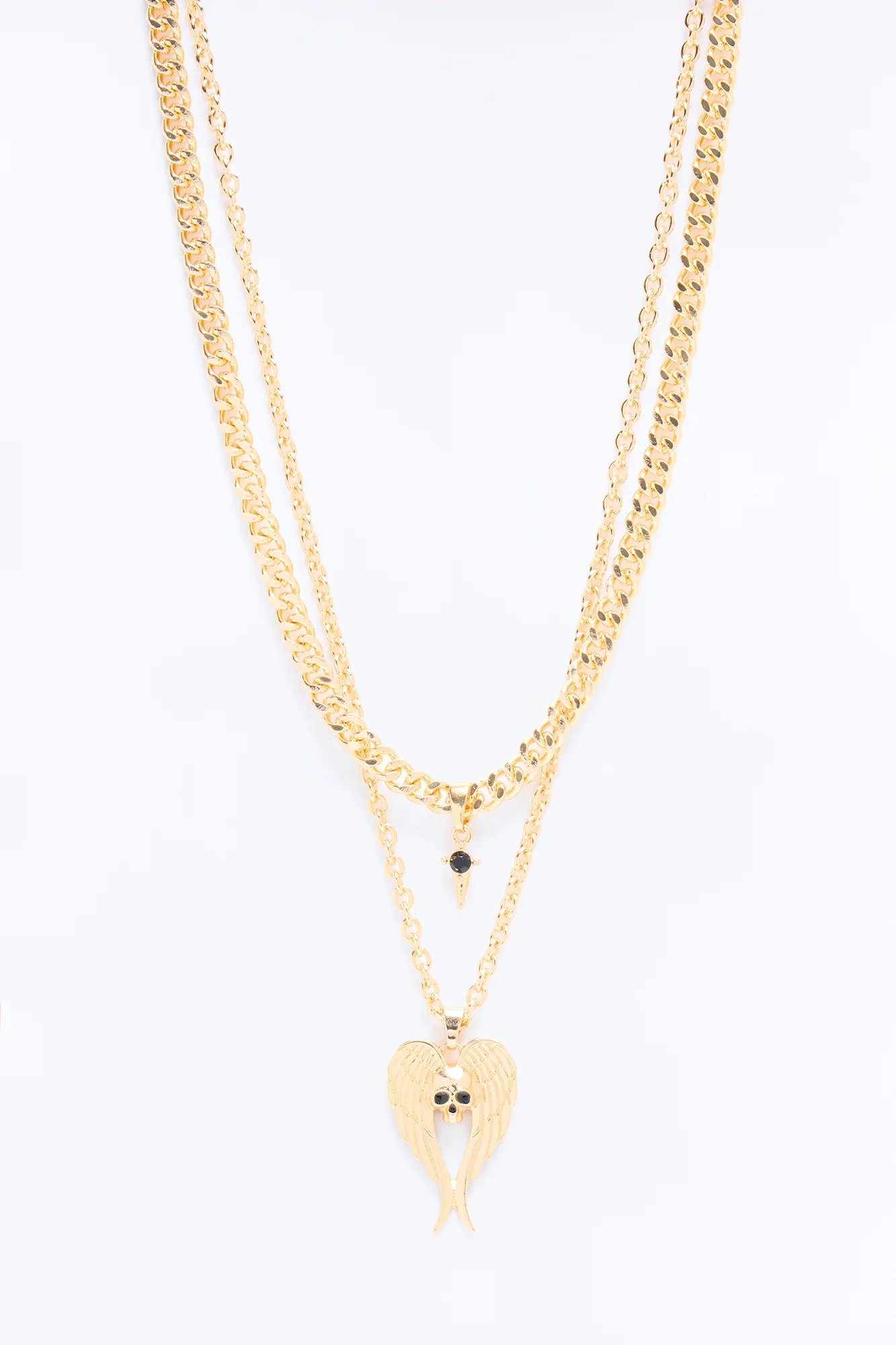 Flight Of Death Necklace Set - Gold