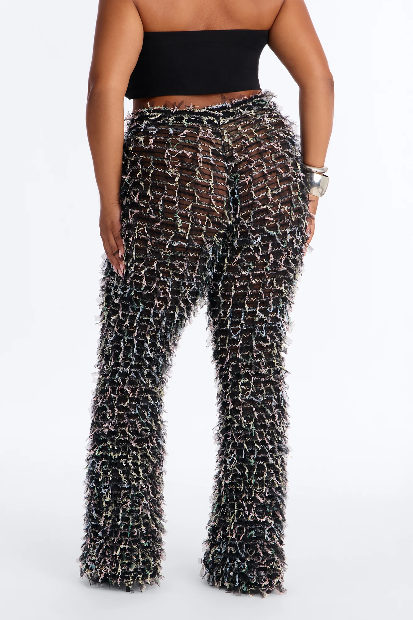 Flocked Up Straight Leg Stretch Pant - Black - Image 8