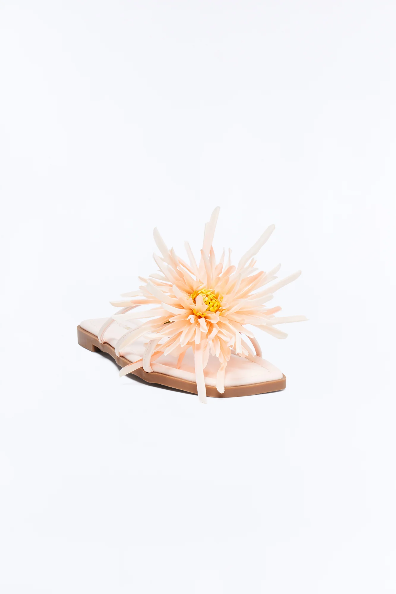 Flora Flip Flop Flat Sandals - Peach - Image 2