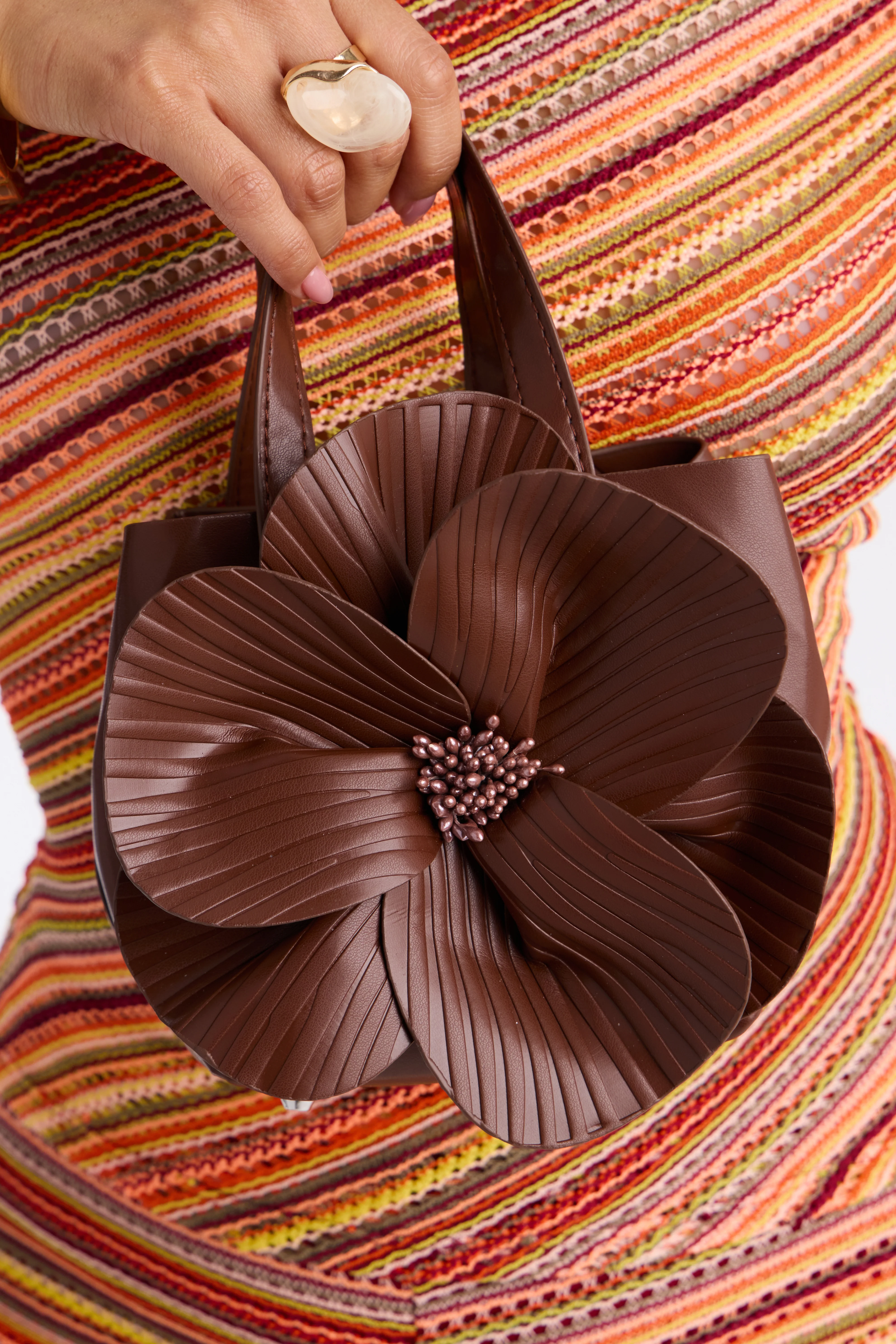 Flora Handbag - Brown - Image 2