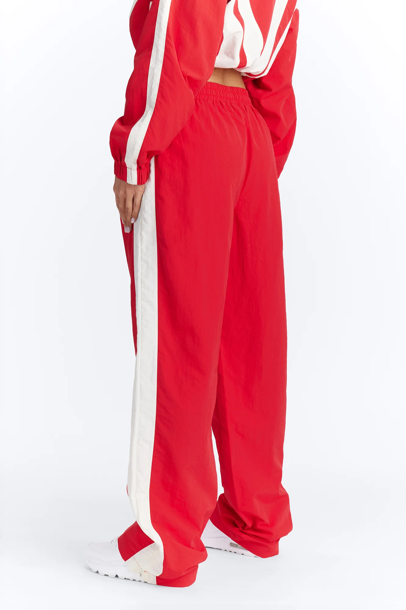Fly Girl Era Color Block Windbreaker Pant″ - Red - Image 4