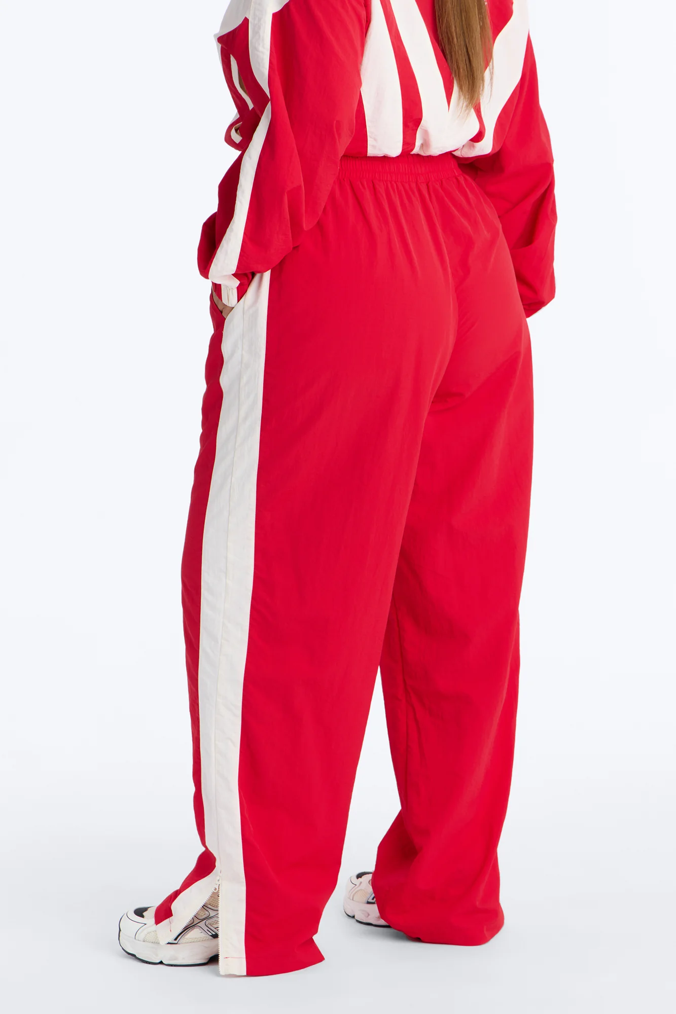 Fly Girl Era Color Block Windbreaker Pant″ - Red - Image 8