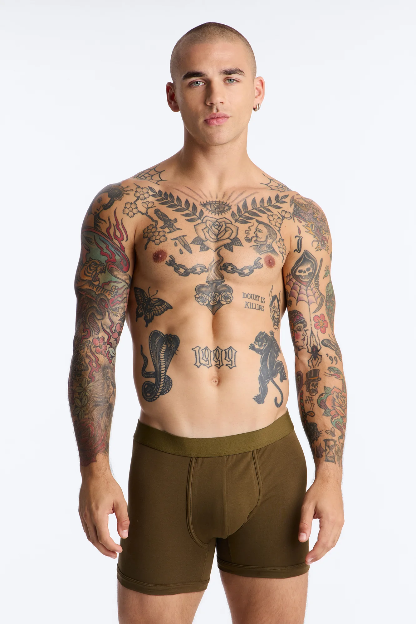 FN Boxer Comfy Brief 3 Pack - Olive/combo - Image 2