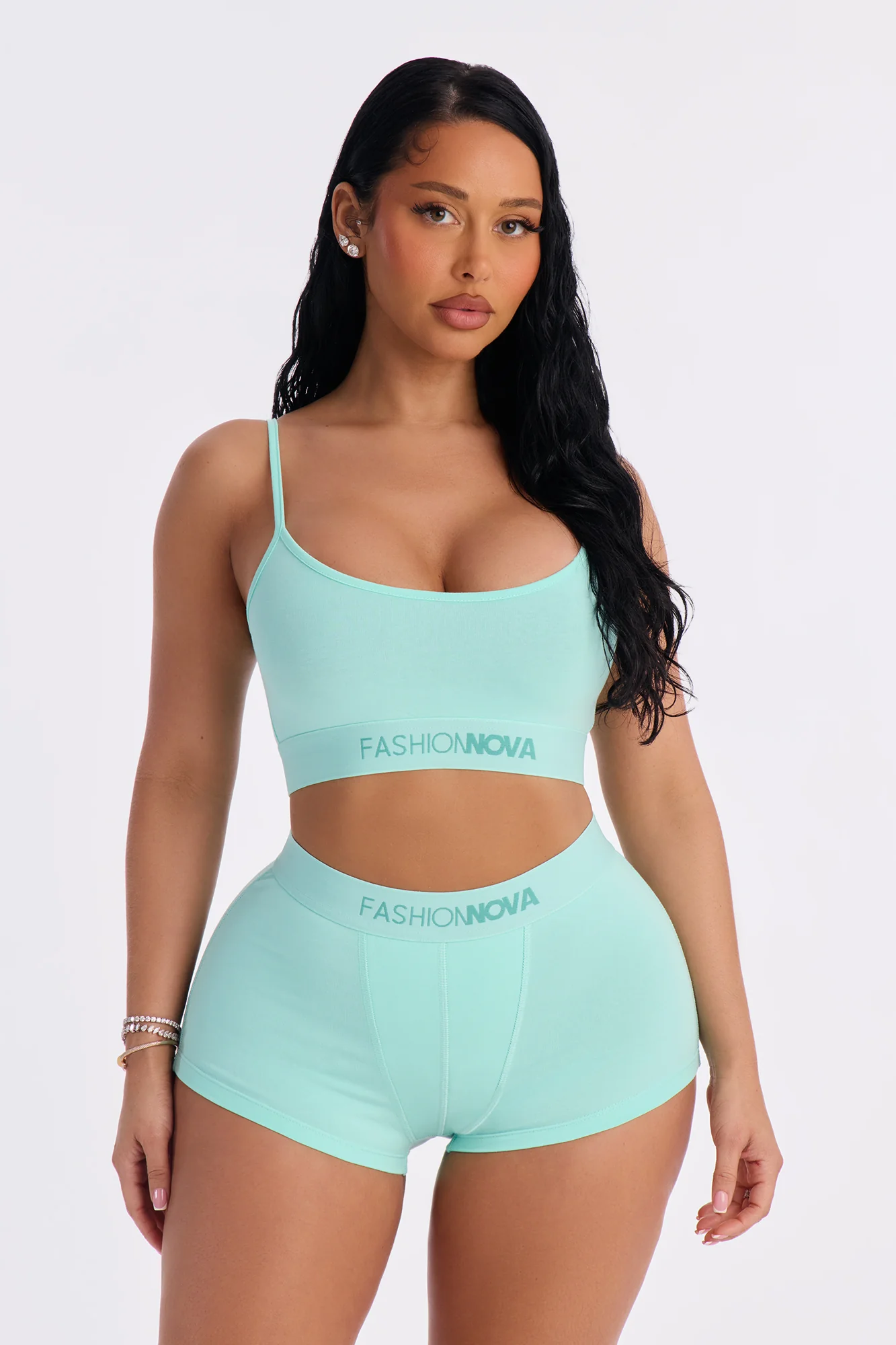 FN Mood Cami And Boxer Set - Mint