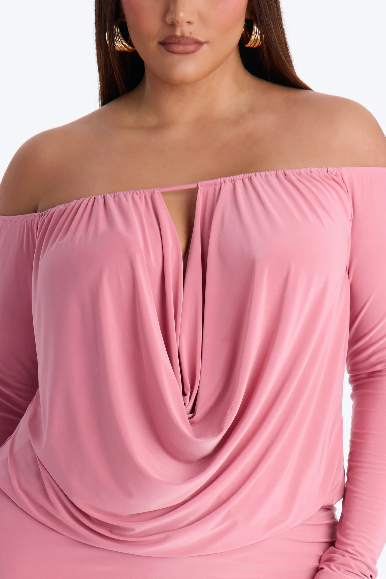 For The Plot Off Shoulder Mini Dress - Mauve - Image 7