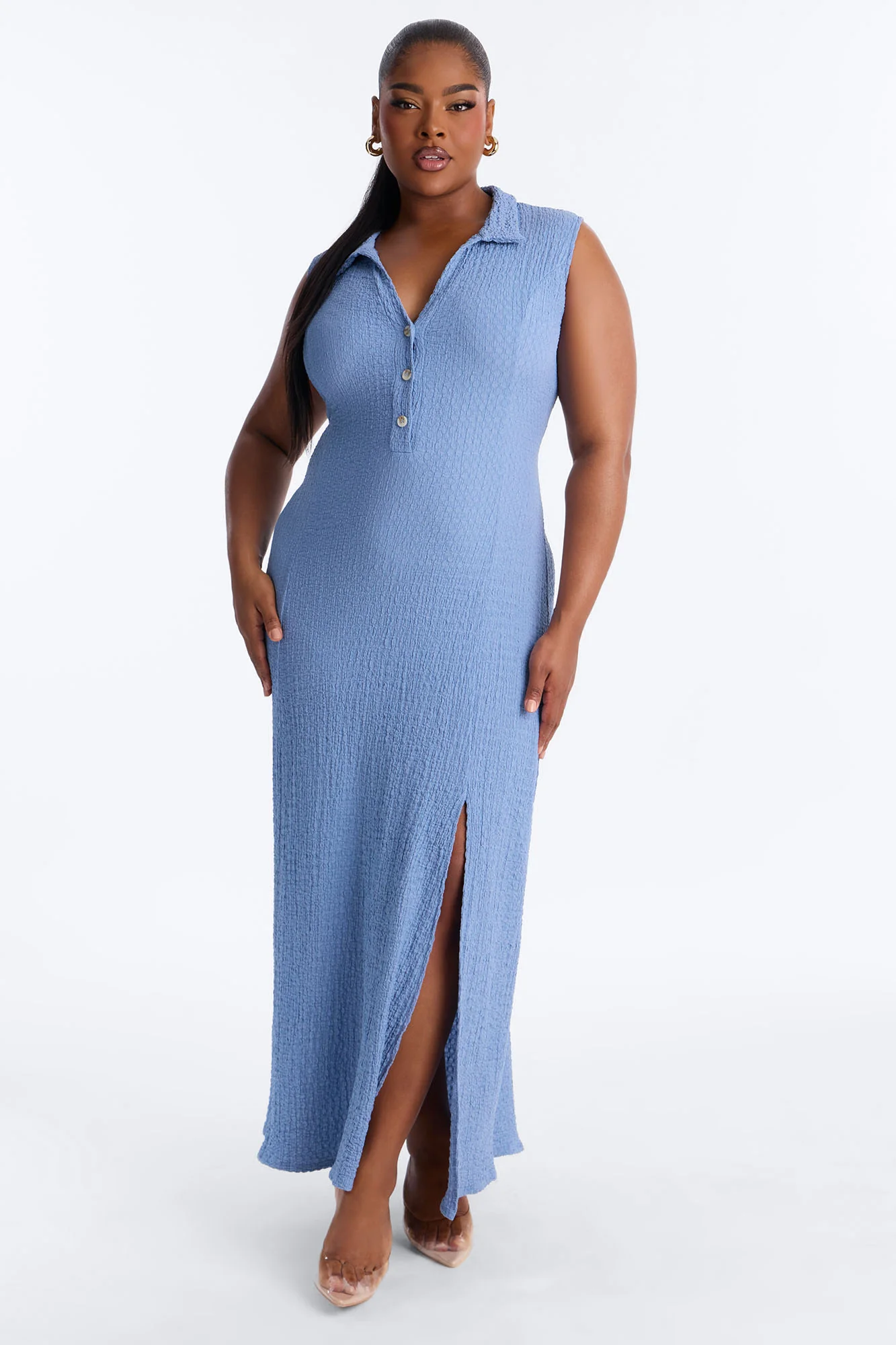 Forever A Classic Maxi Dress - Blue - Image 5