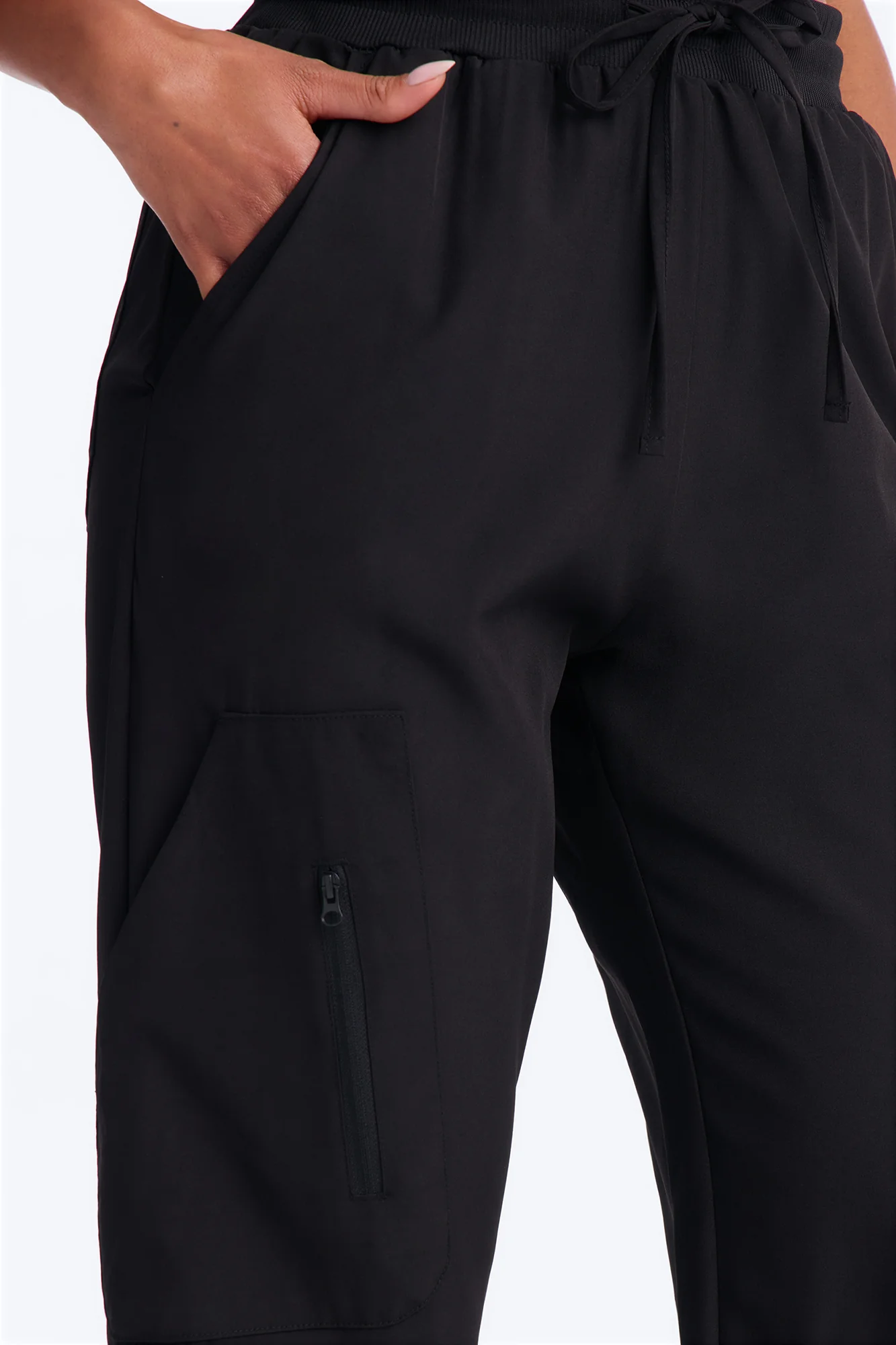Free Motion Uniform Jogger Scrub Bottoms - Black - Image 3