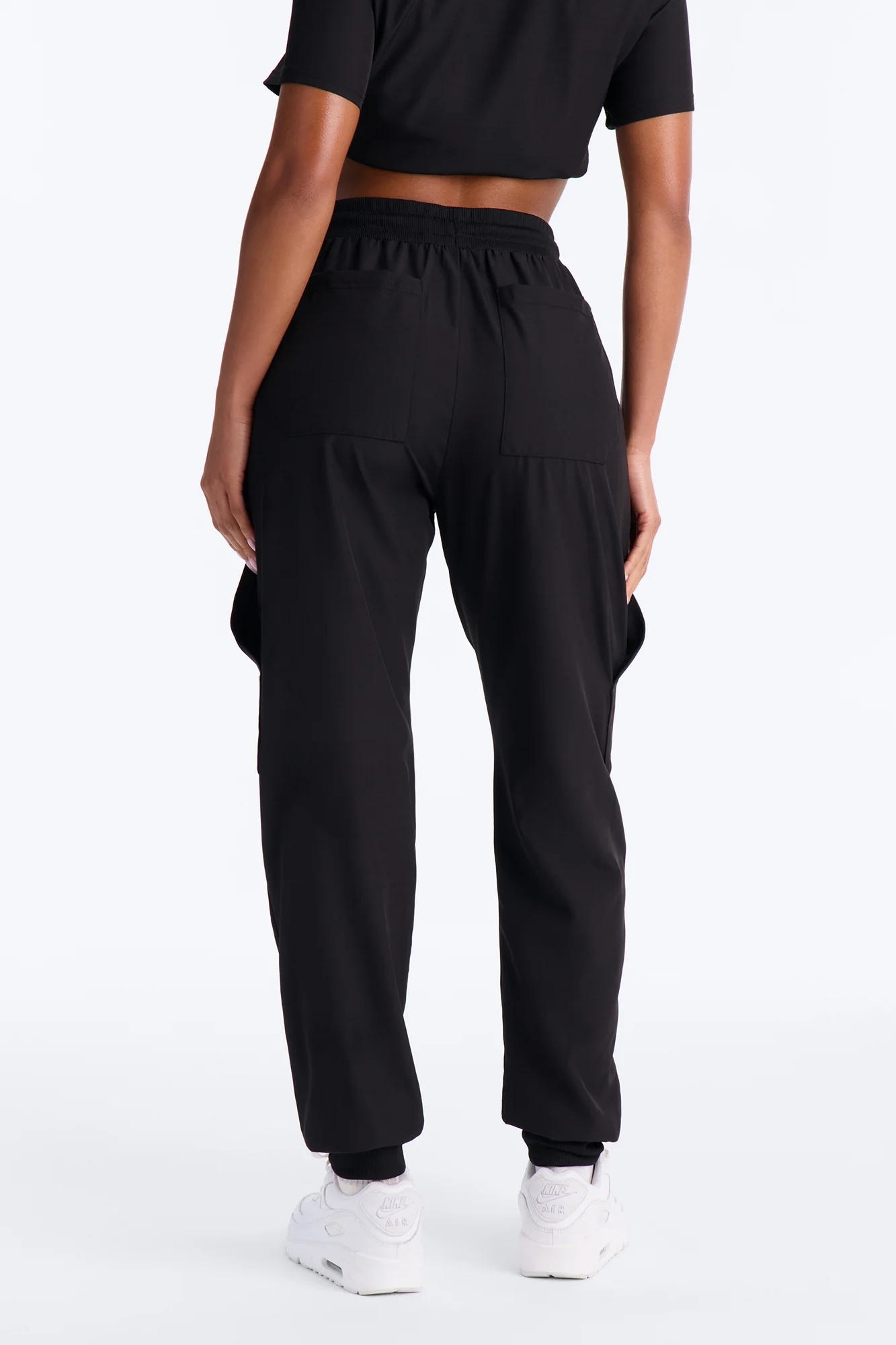 Free Motion Uniform Jogger Scrub Bottoms - Black - Image 4