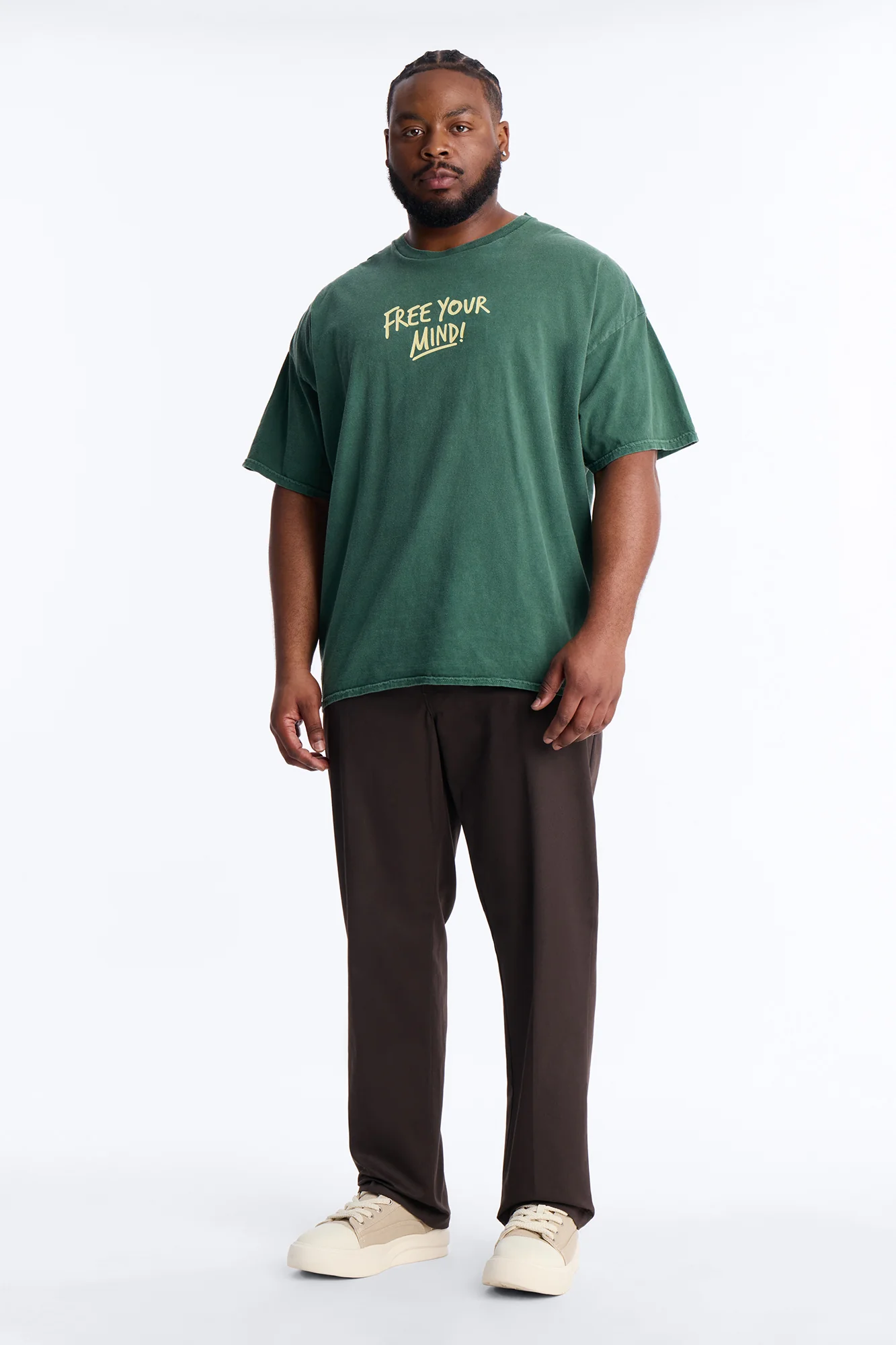 Free Your Mind And Live Short Sleeve Tee - Hunter Green - Image 5