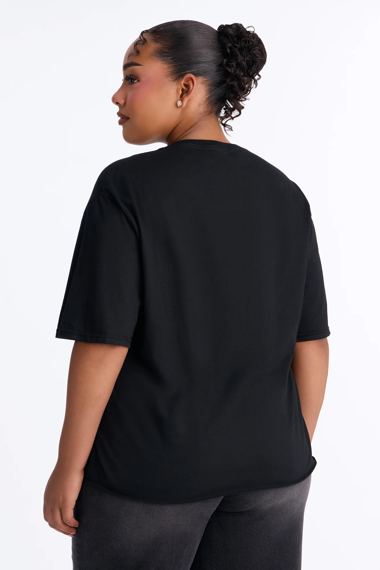 Freedom Day Hands Oversized Tee - Black - Image 6