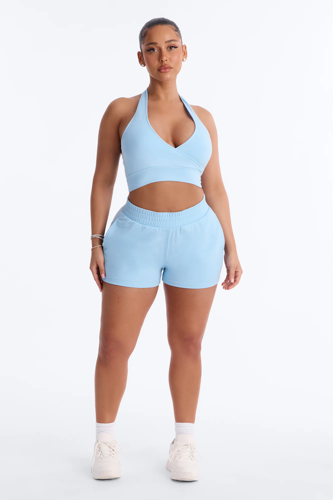Fridah Sports Bra Short Set - Blue - Image 2