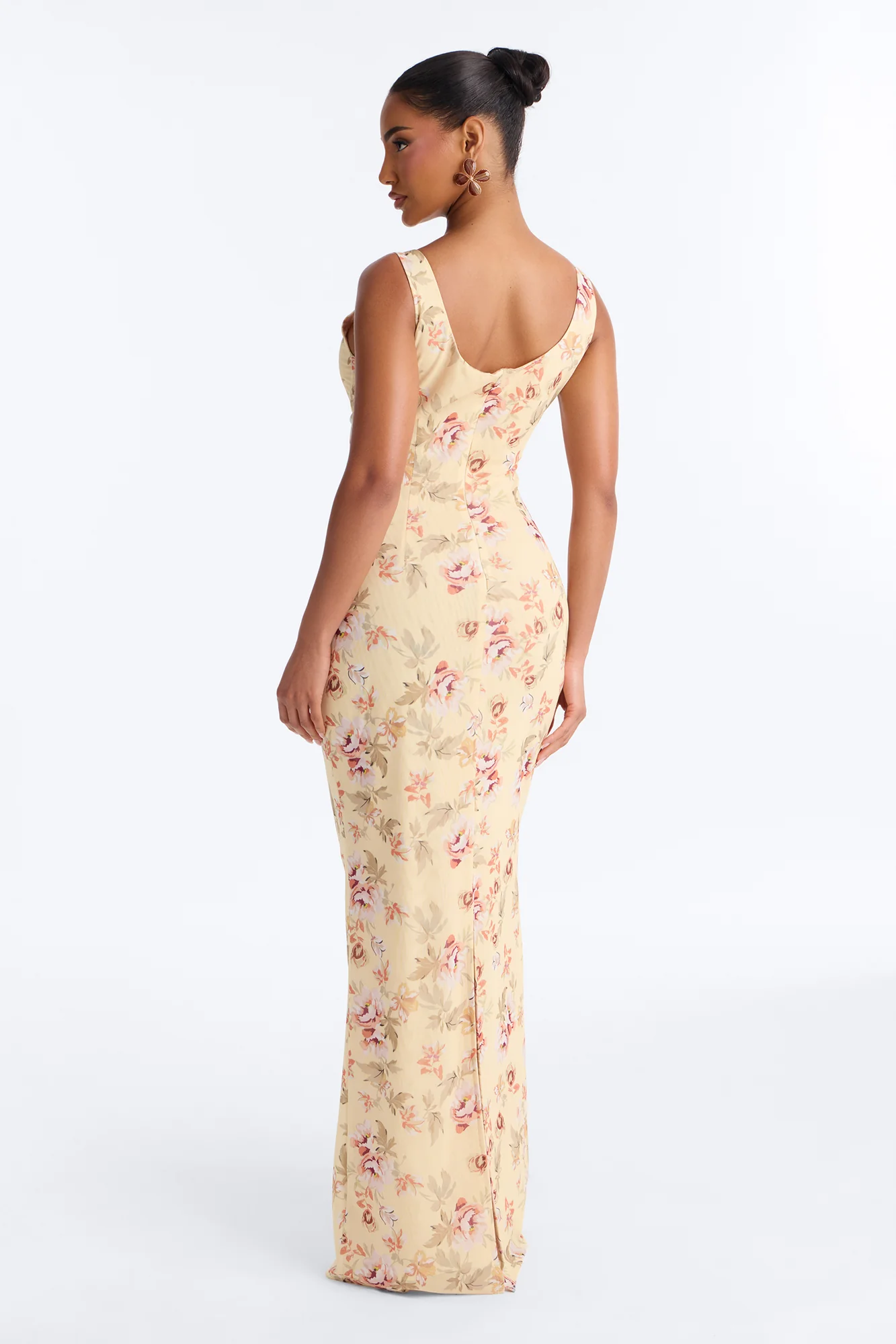 Gabby Underwire Mesh Maxi Dress - Yellow/combo - Image 3