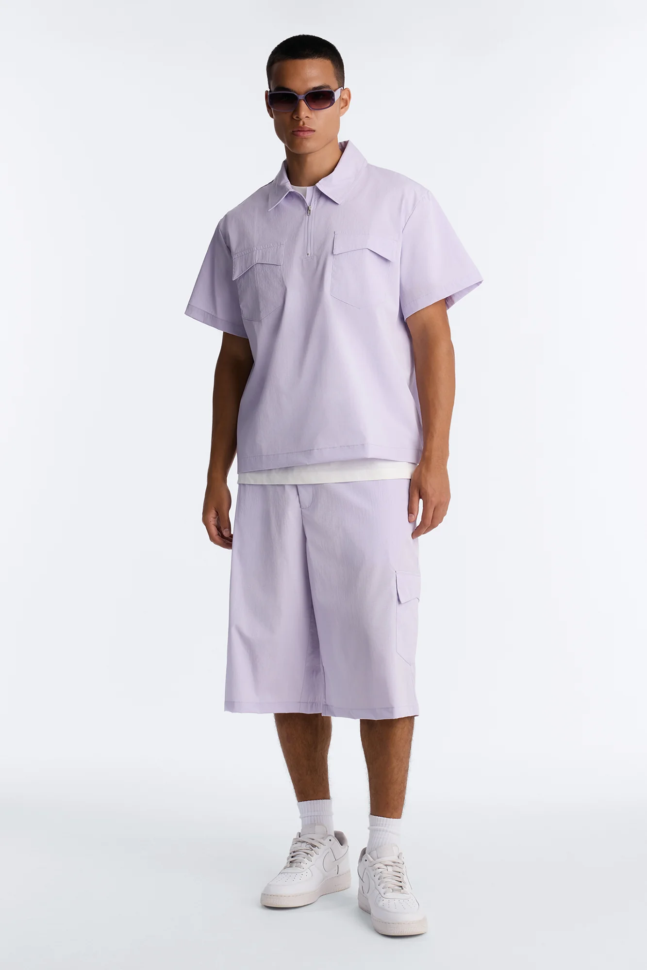 Gable Pocket Baggy Short - Purple - Image 2
