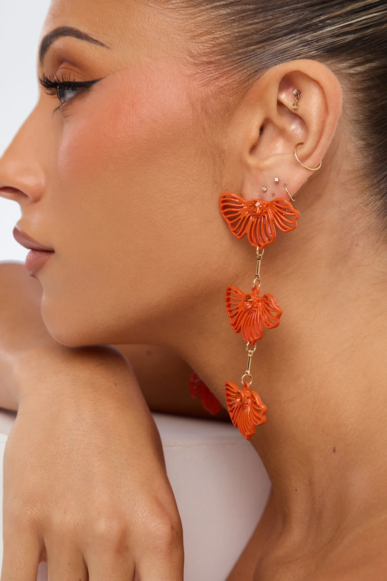 Garden Crush Earrings - Orange