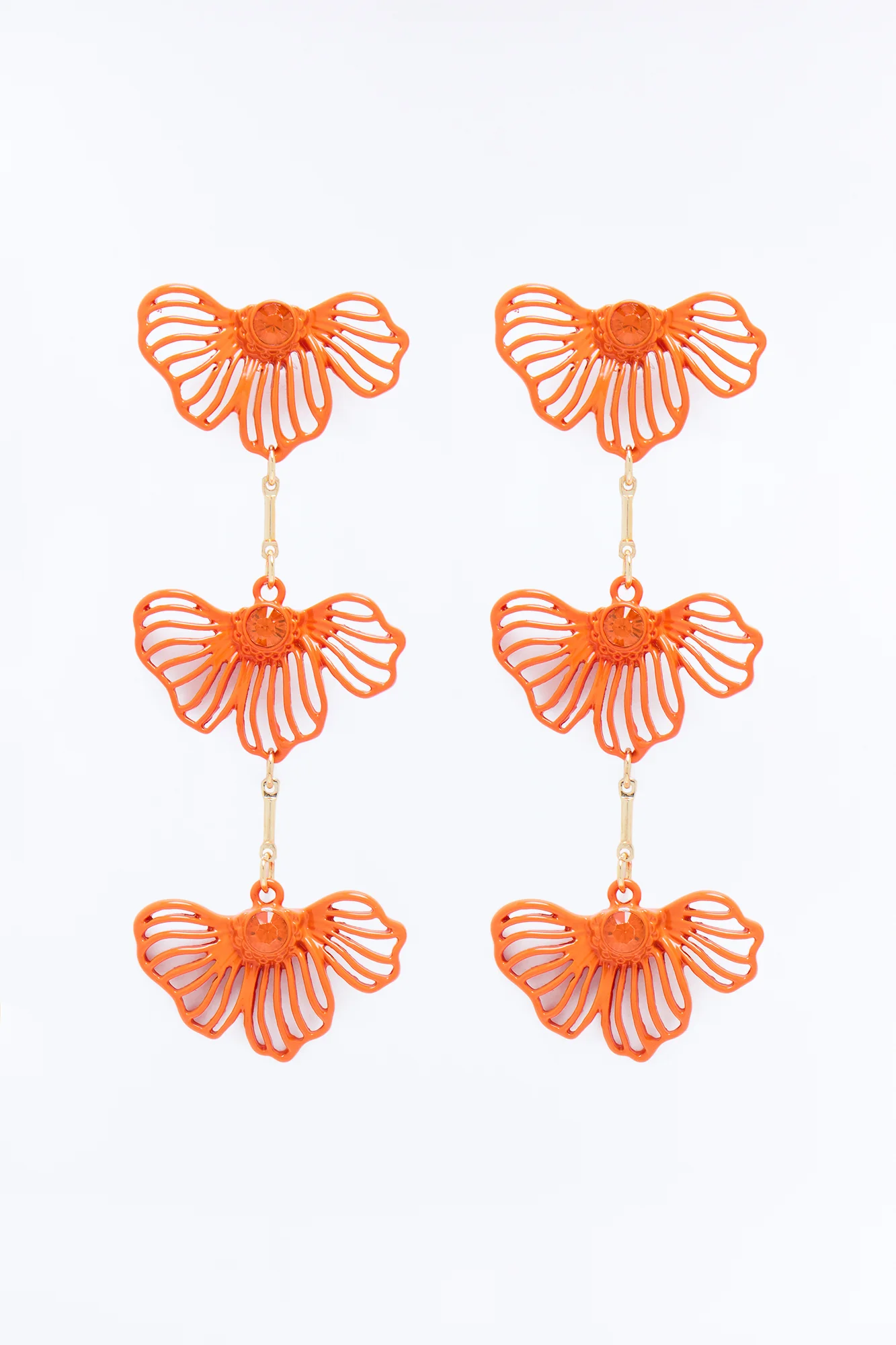 Garden Crush Earrings - Orange - Image 3