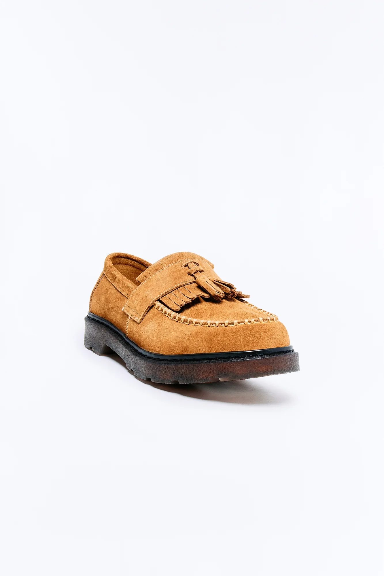 Genuine Suede Tassel Loafer - Brown - Image 2