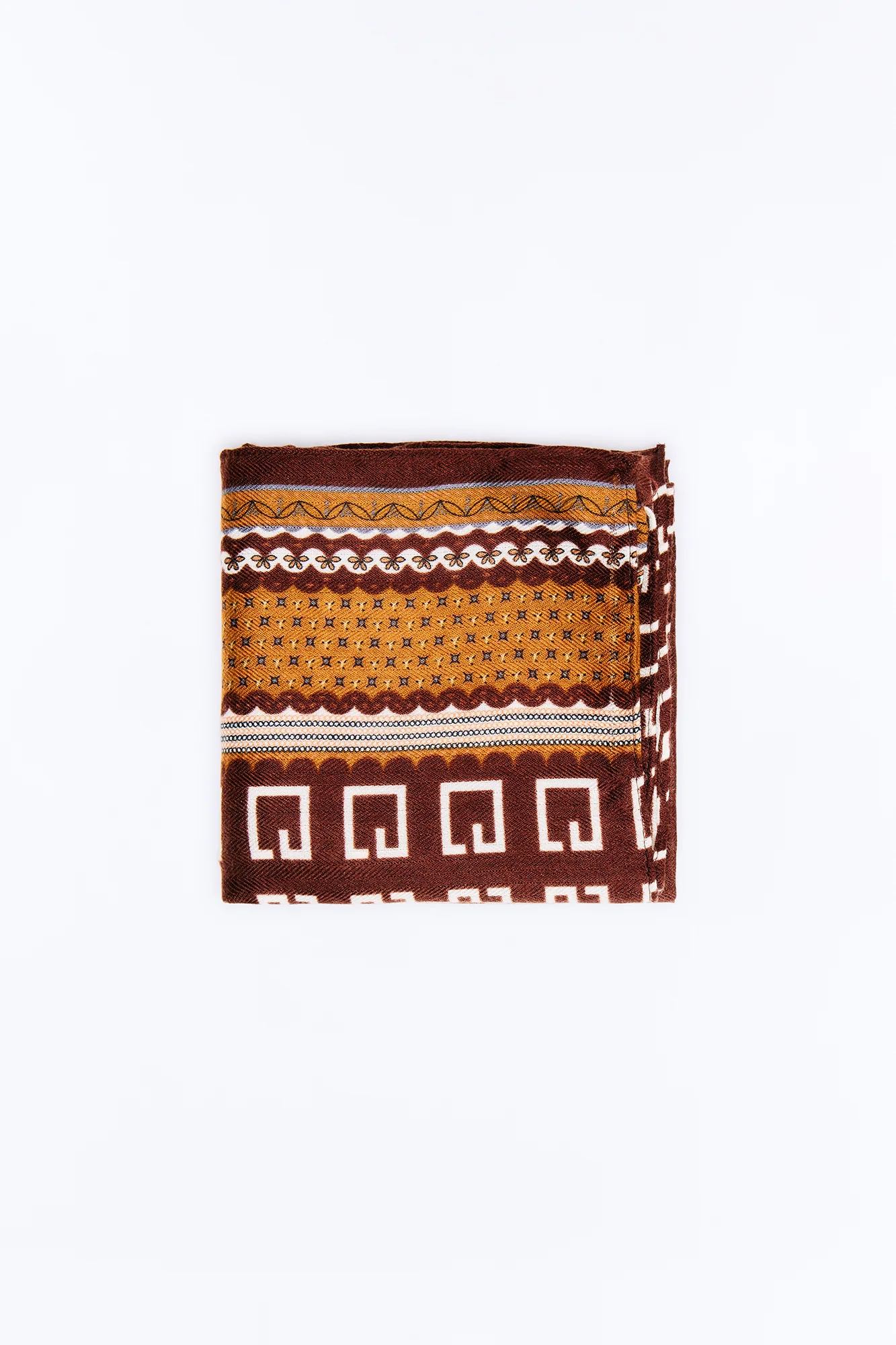 Gianna Geometric Head Wrap - Brown - Image 4