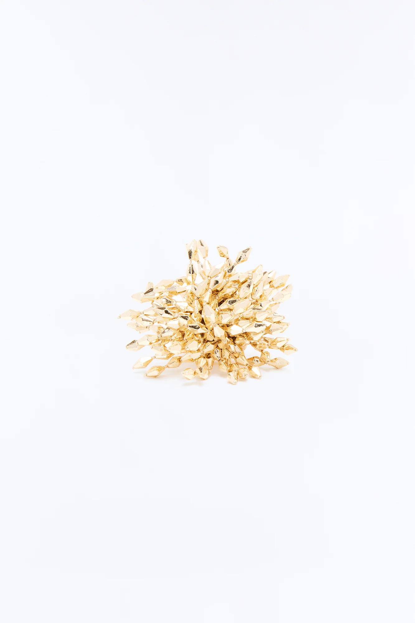 Gilded Power Beaded Ring - Gold - Image 3