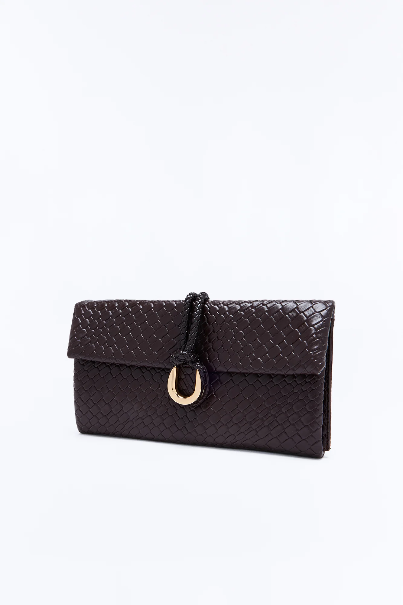 Gin And Tonic Faux Leather Clutch - Brown - Image 3