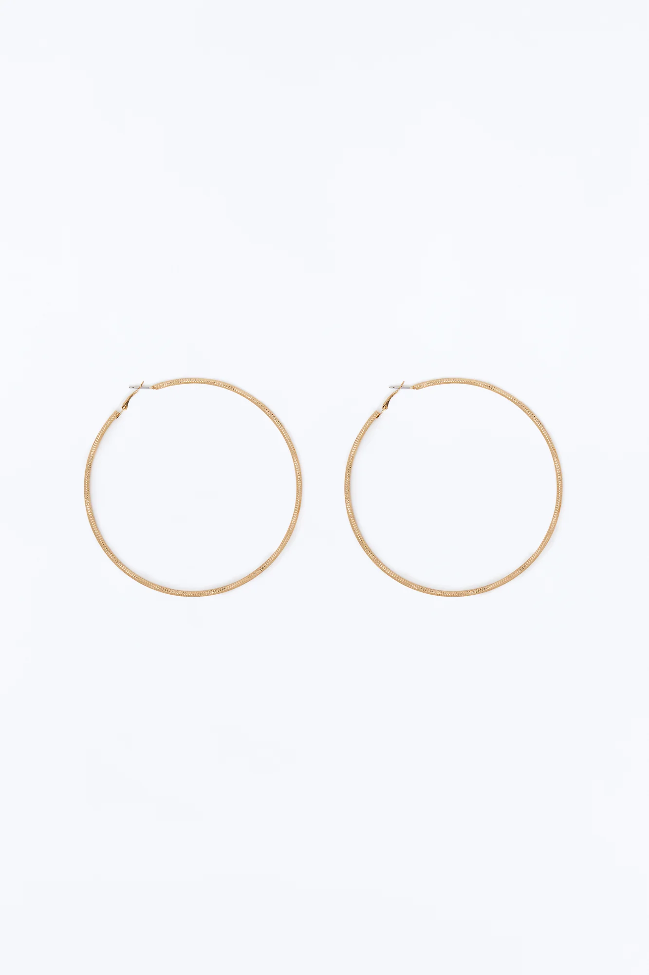 Go Big Or Go Home Hoop Earrings - Gold - Image 3