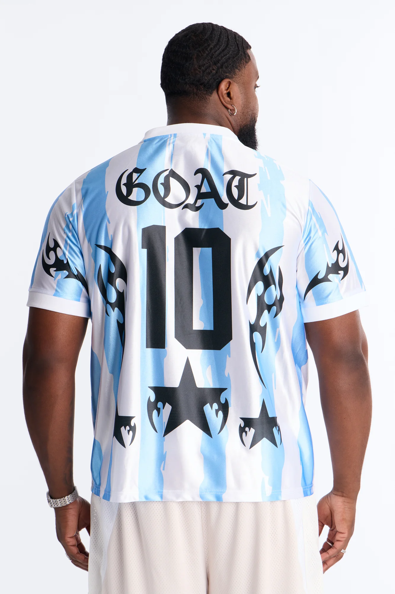 GOAT Legacy 10 Soccer Jersey - White - Image 8