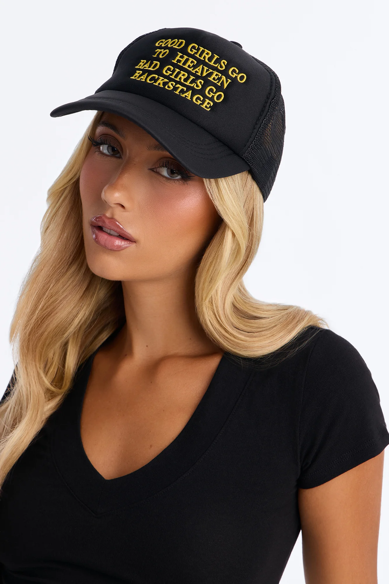 Good Girls Bad Girls Trucker Hat - Black/combo - Image 2