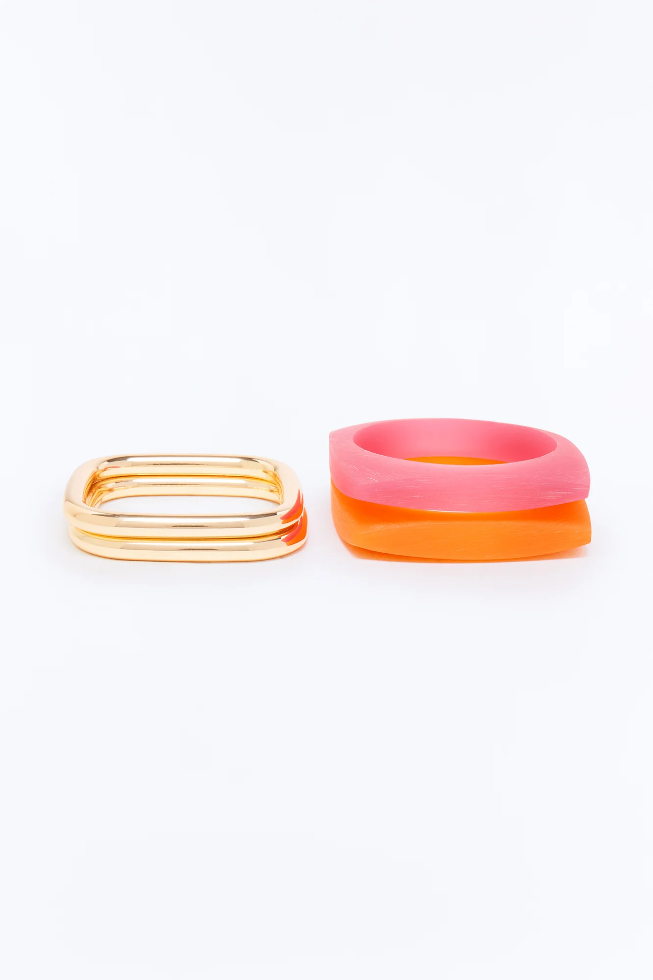 Good Vibrations 4 Piece Bracelet Set - Gold/Orange - Image 3