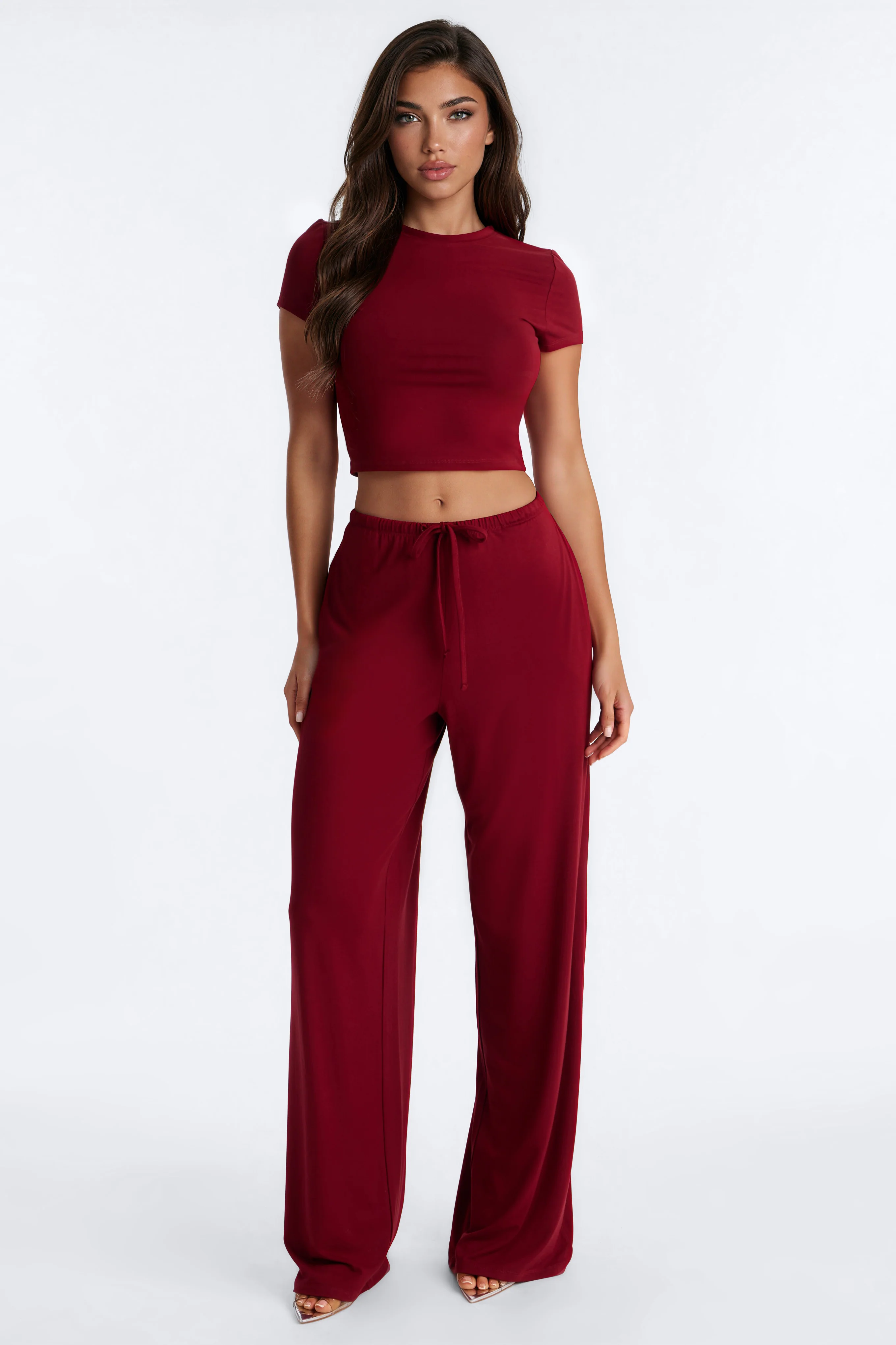 Grab And Go Pant Set - Burgundy