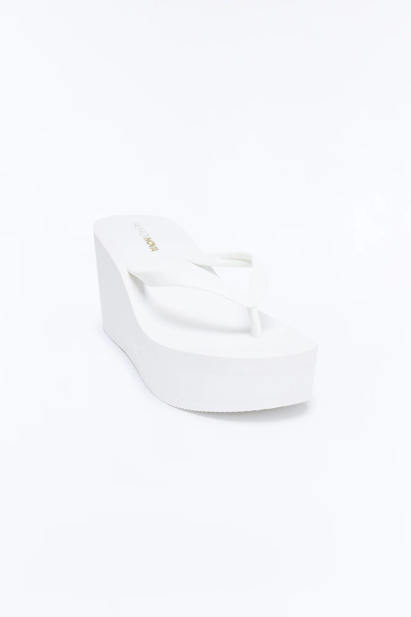 Hailee Thong Wedges - White - Image 4