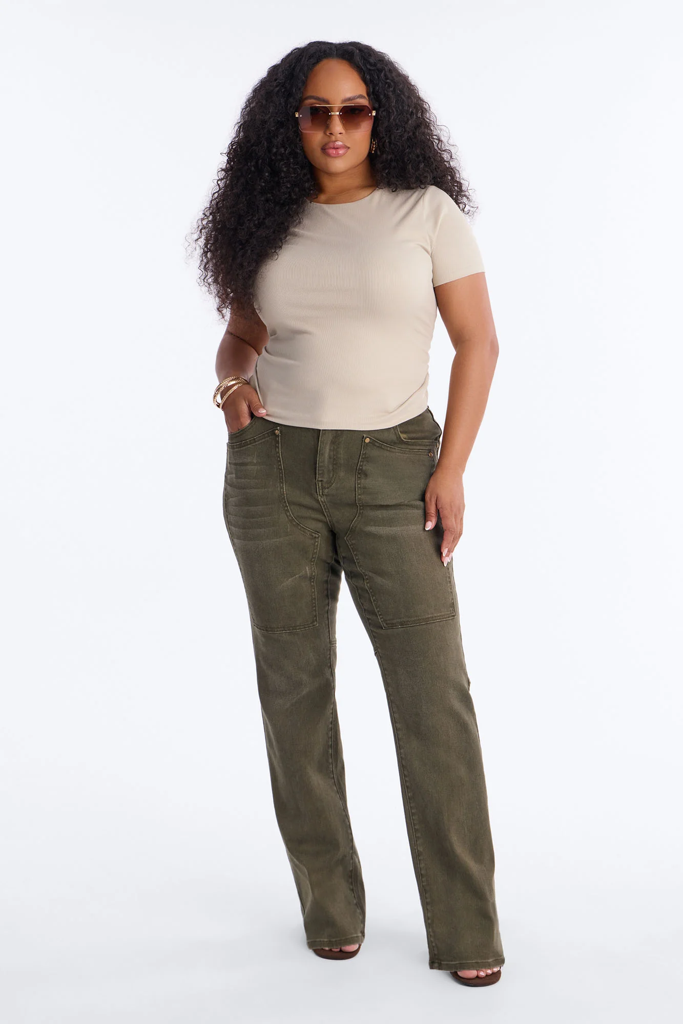 Headed West Straight Leg Pant - Olive - Image 5
