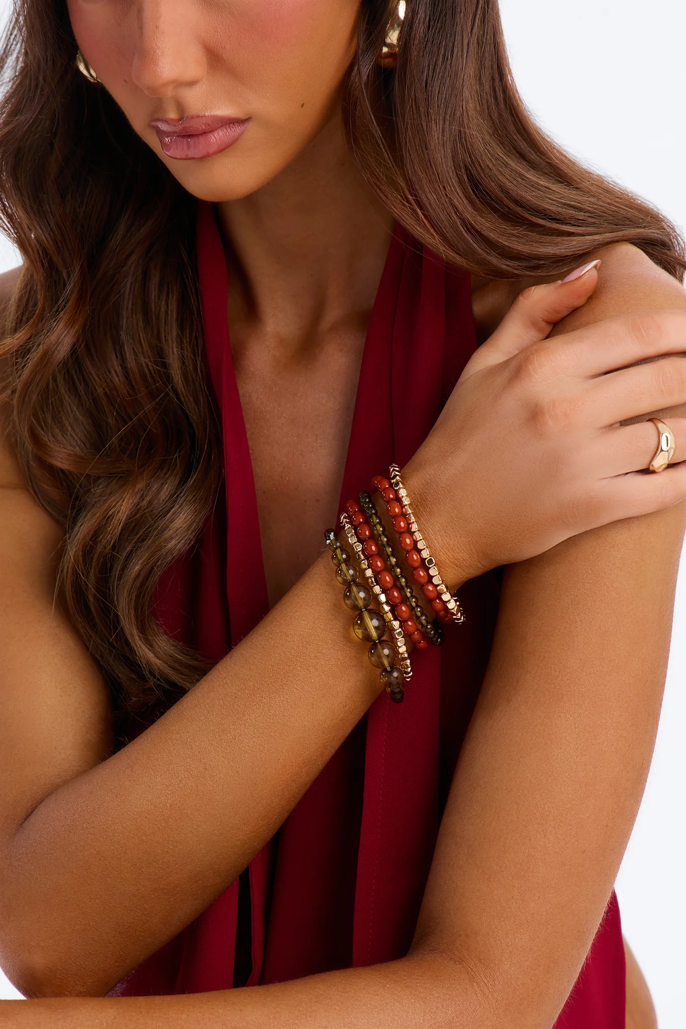 Heartwood 6 Piece Bracelet Set - Gold/combo
