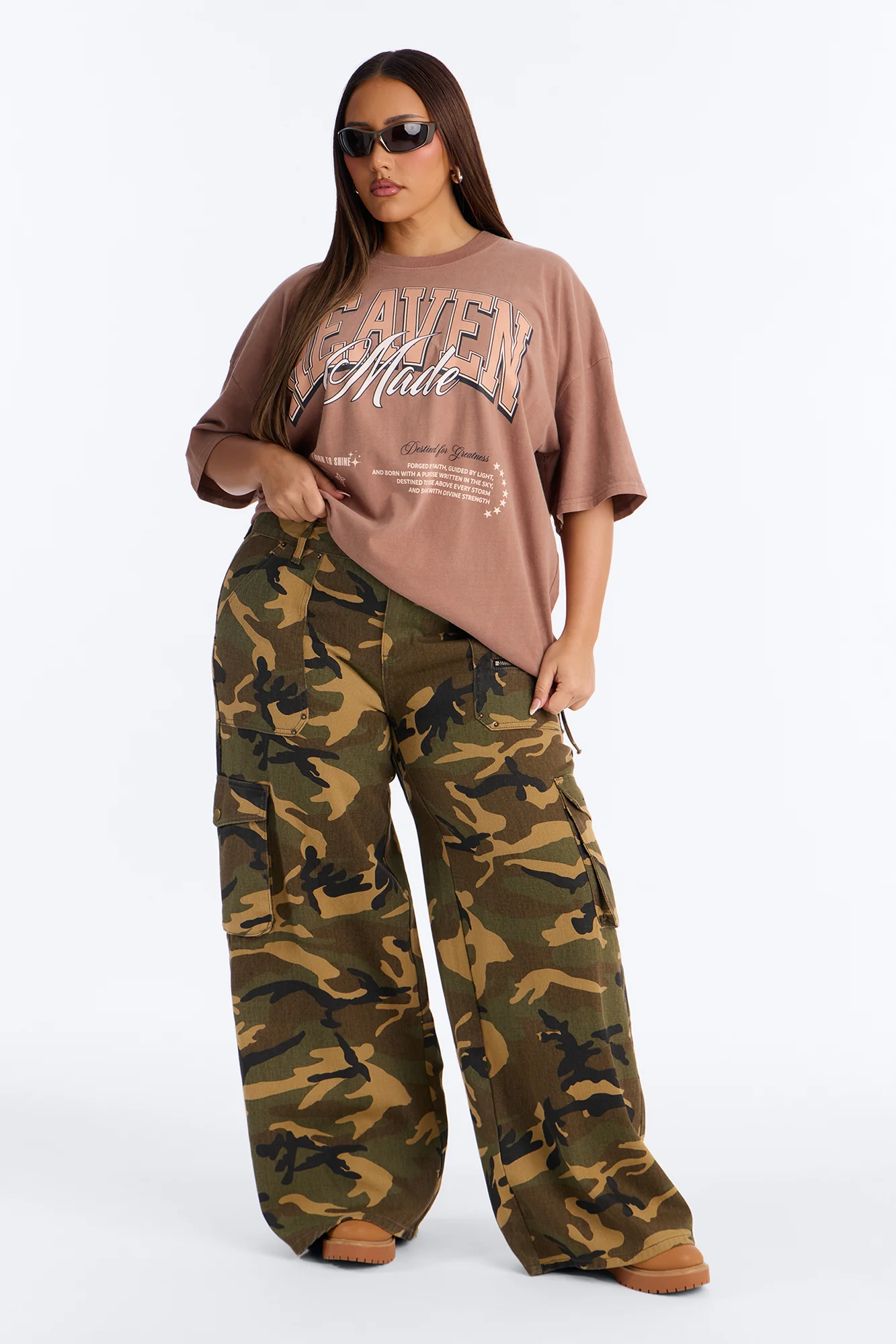 Heaven Made Short Sleeve T-Shirt - Brown - Image 5