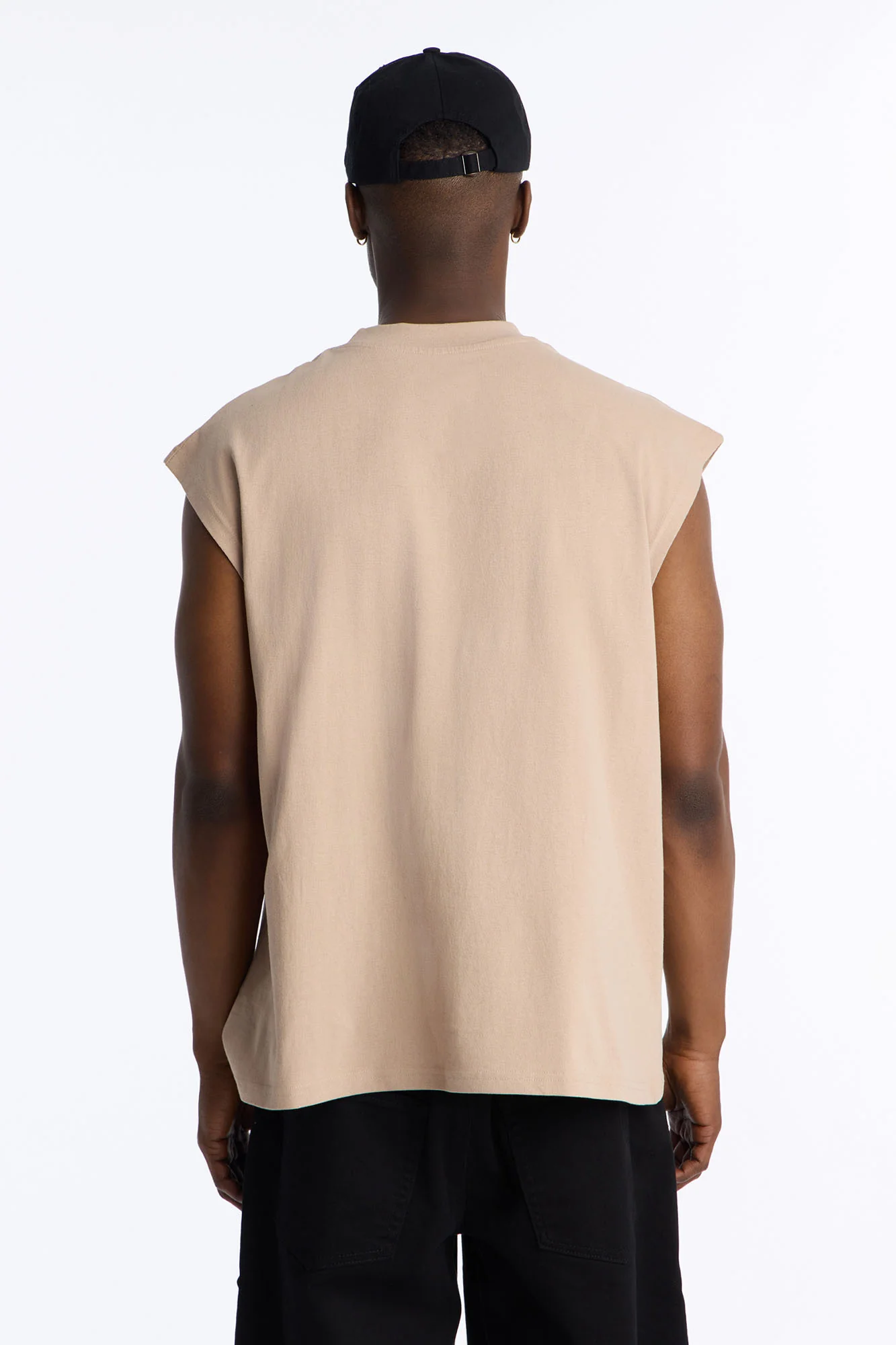 Heavy Weight Scarface Money Power Respect Muscle Tee - Taupe - Image 4