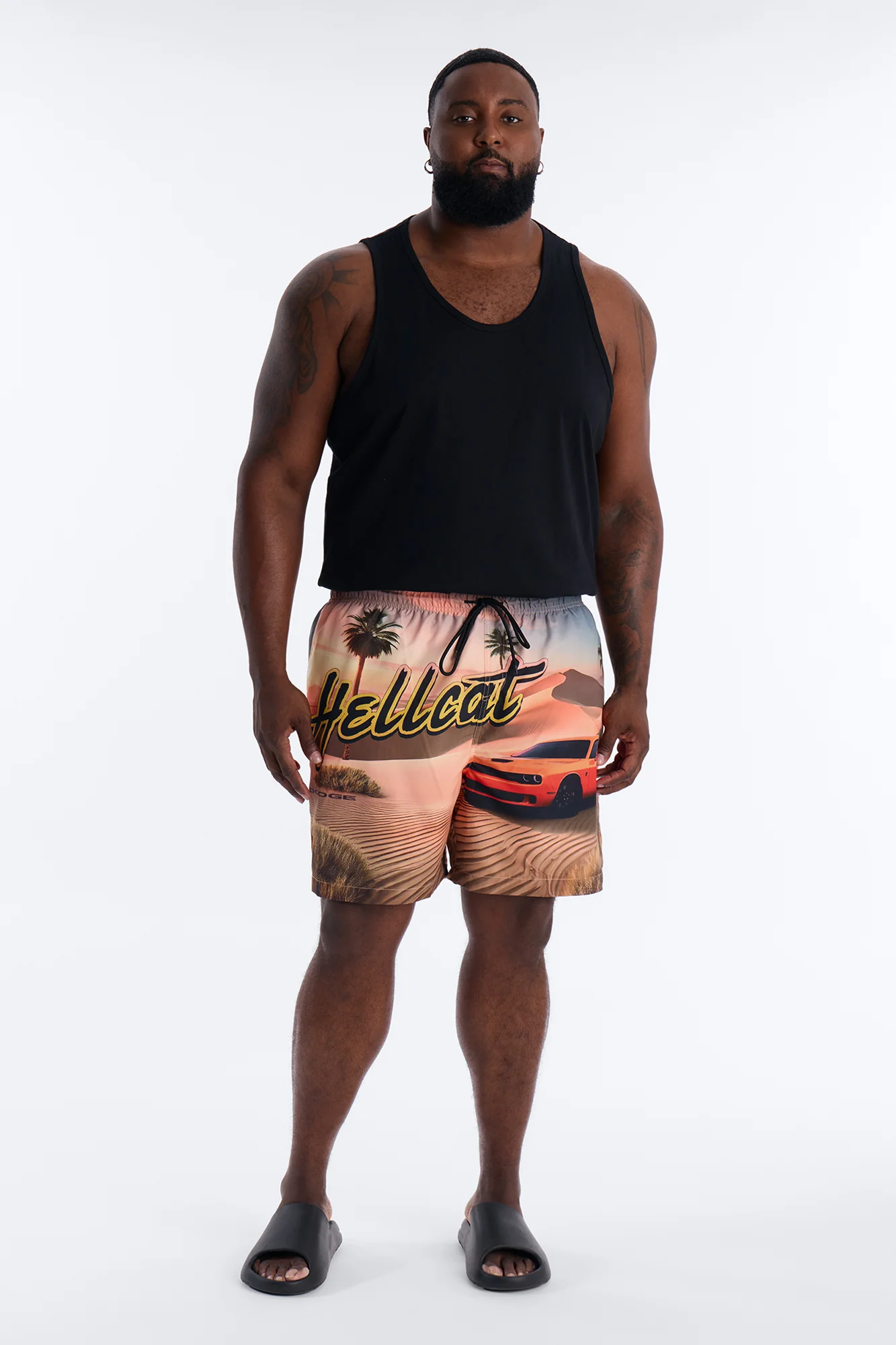 Hellcat Desert Heatwave Photoreal Swim Trunk 7″ - Multi Color - Image 6
