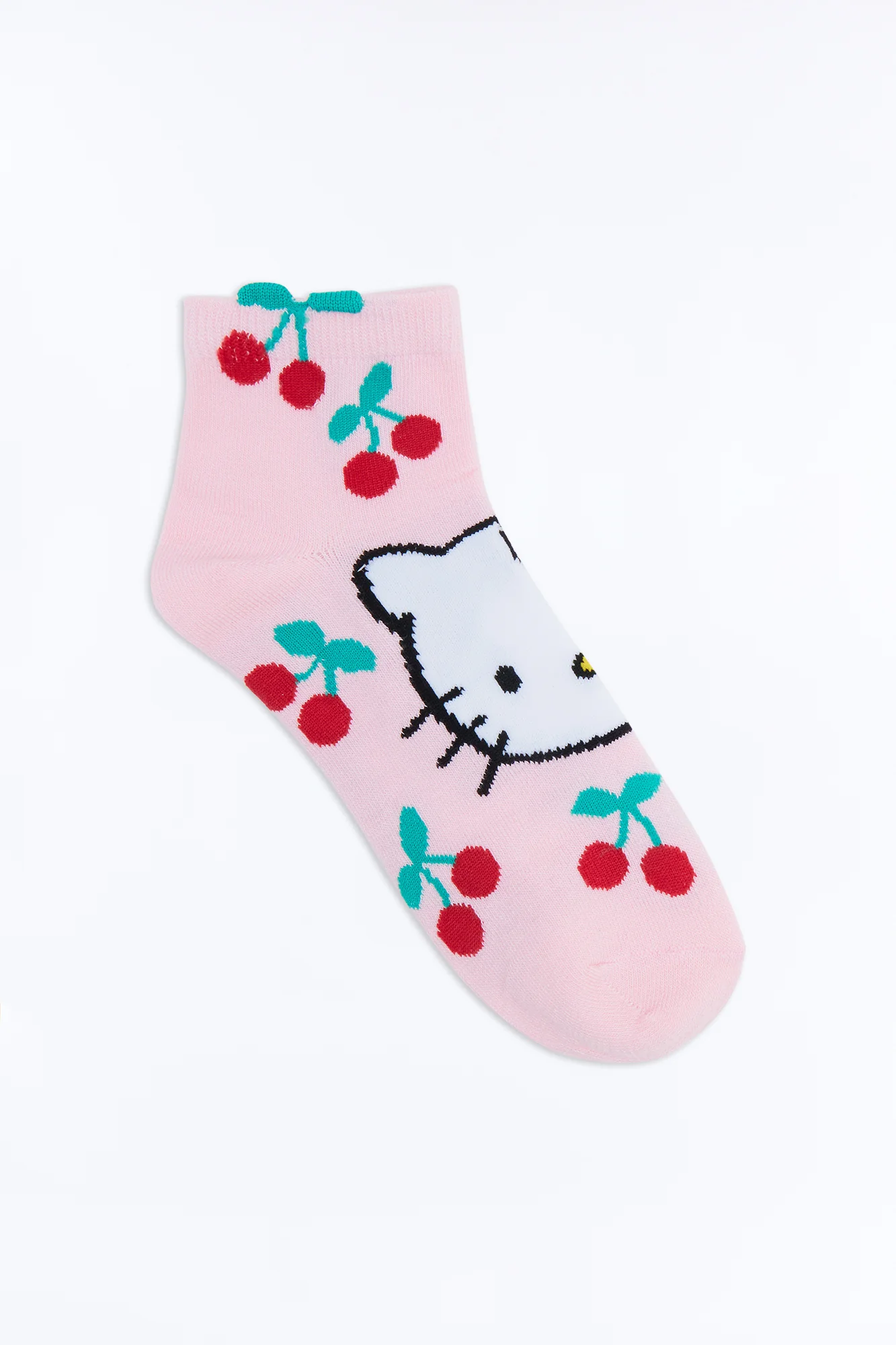 Hello Kitty Cherry Crew Socks - Pink/combo - Image 2