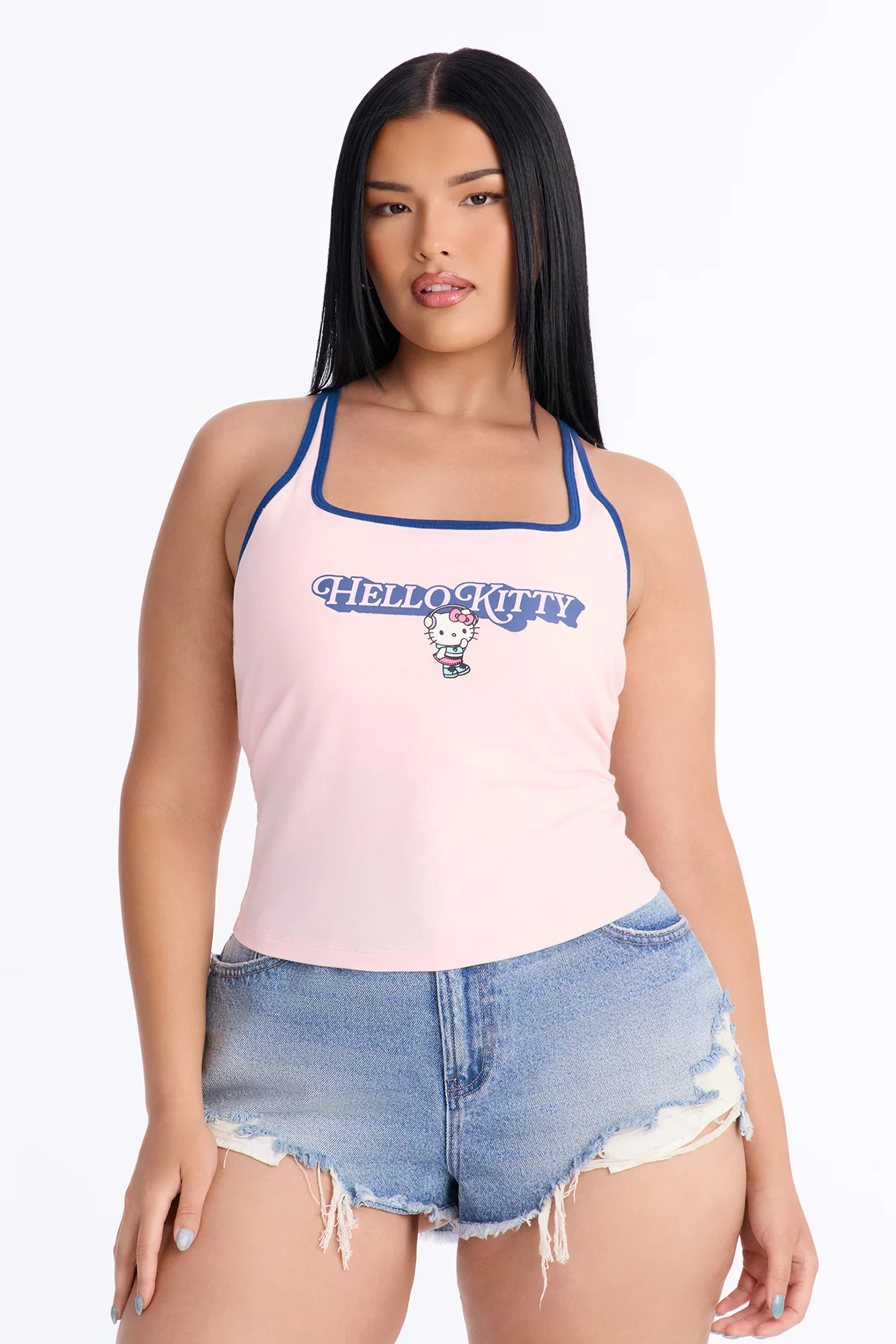 Hello Kitty Racerback Tank - Light Pink - Image 5