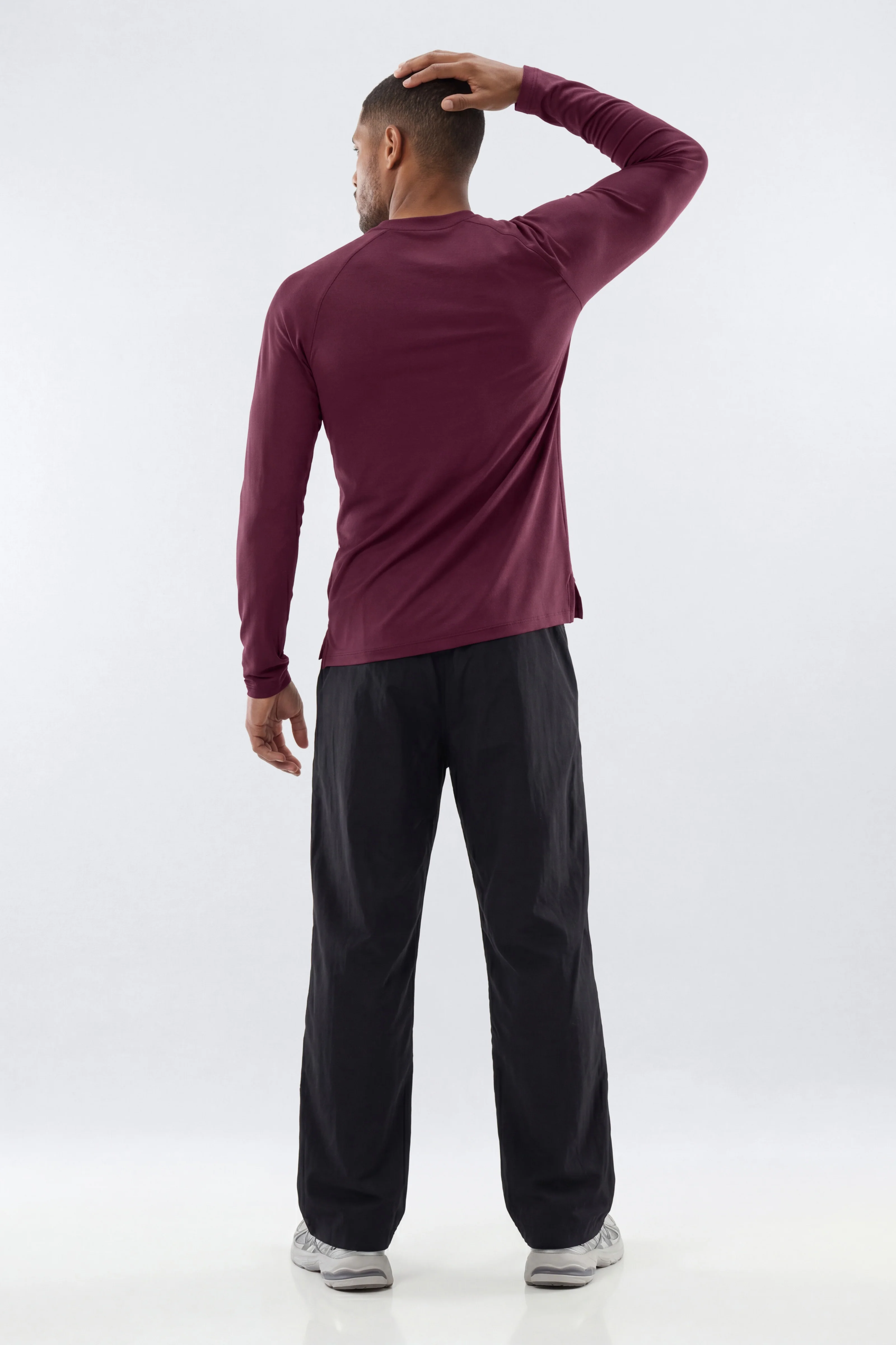 HexTech™ Long Sleeve Active Top - Merlot - Image 3