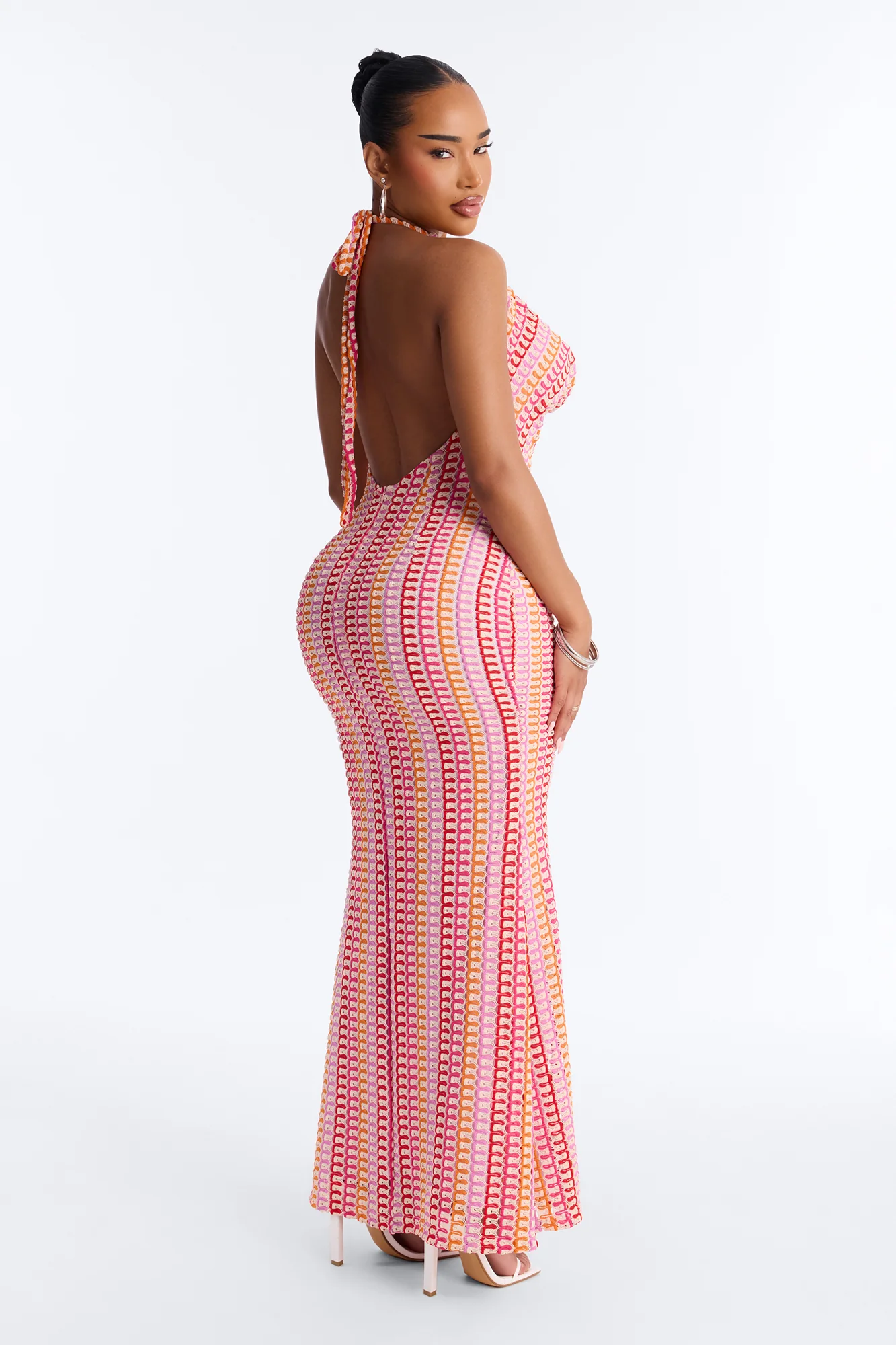 Hibiscus Honey Maxi Dress - Pink/combo - Image 4