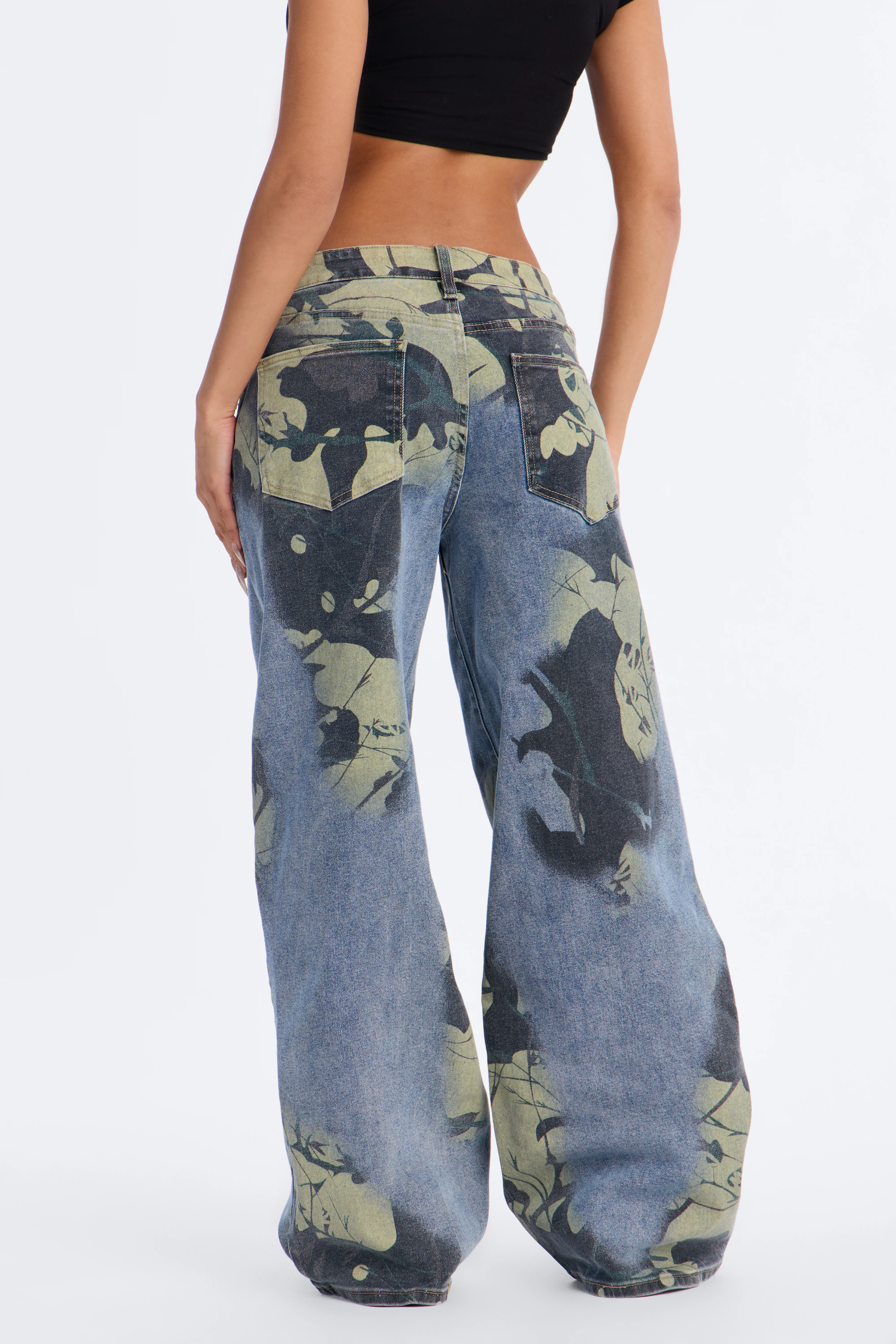 Hide And Seek Camo Printed Jeans - Camouflage - Image 6