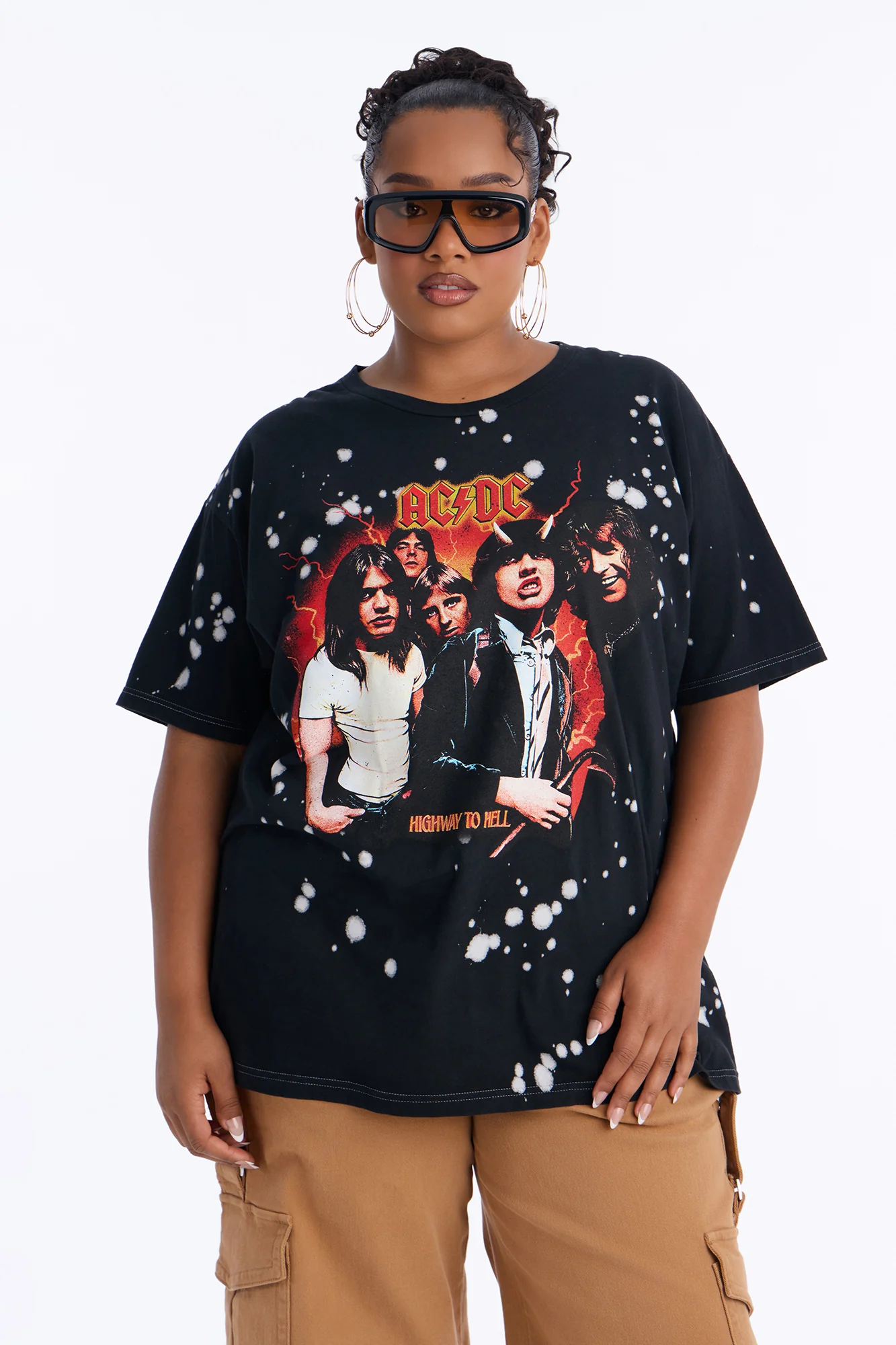 Highway To Hell ACDC Short Sleeve T-Shirt - Black - Image 4
