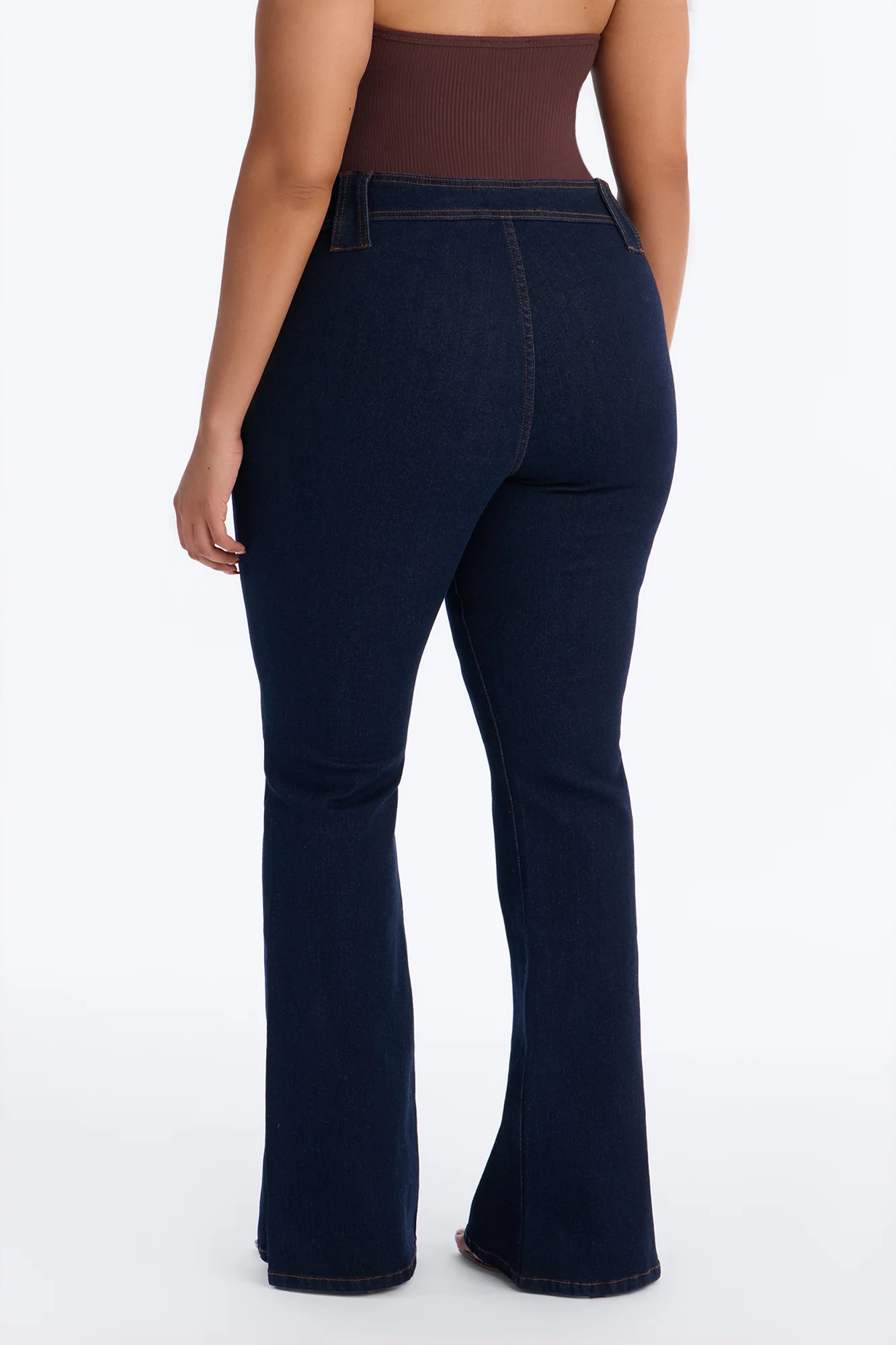 Hit It Compression Stretch Bootcut Jeans - Dark Wash - Image 8
