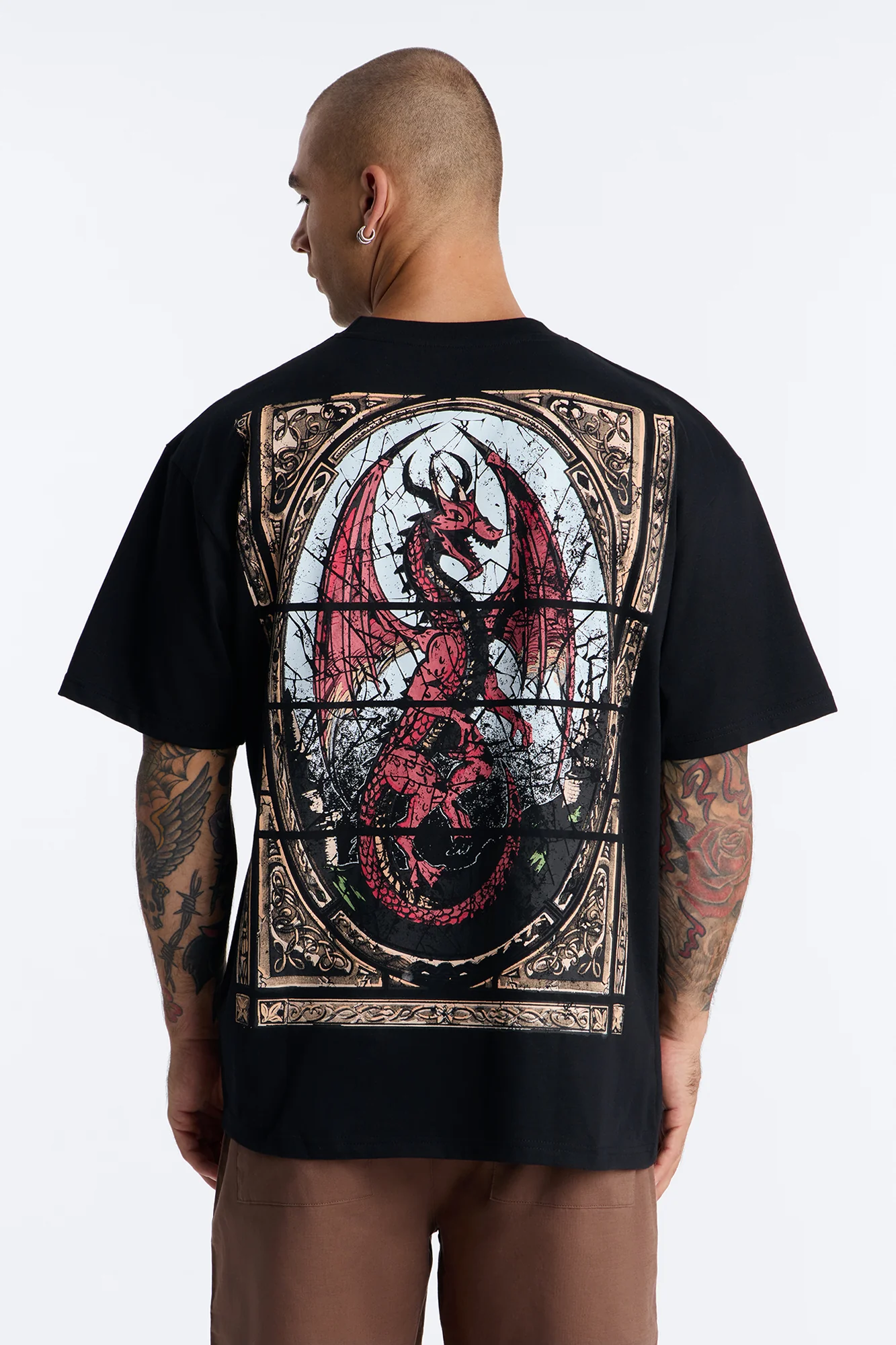 Holy Relic Oversized Short Sleeve Tee - Black - Image 4
