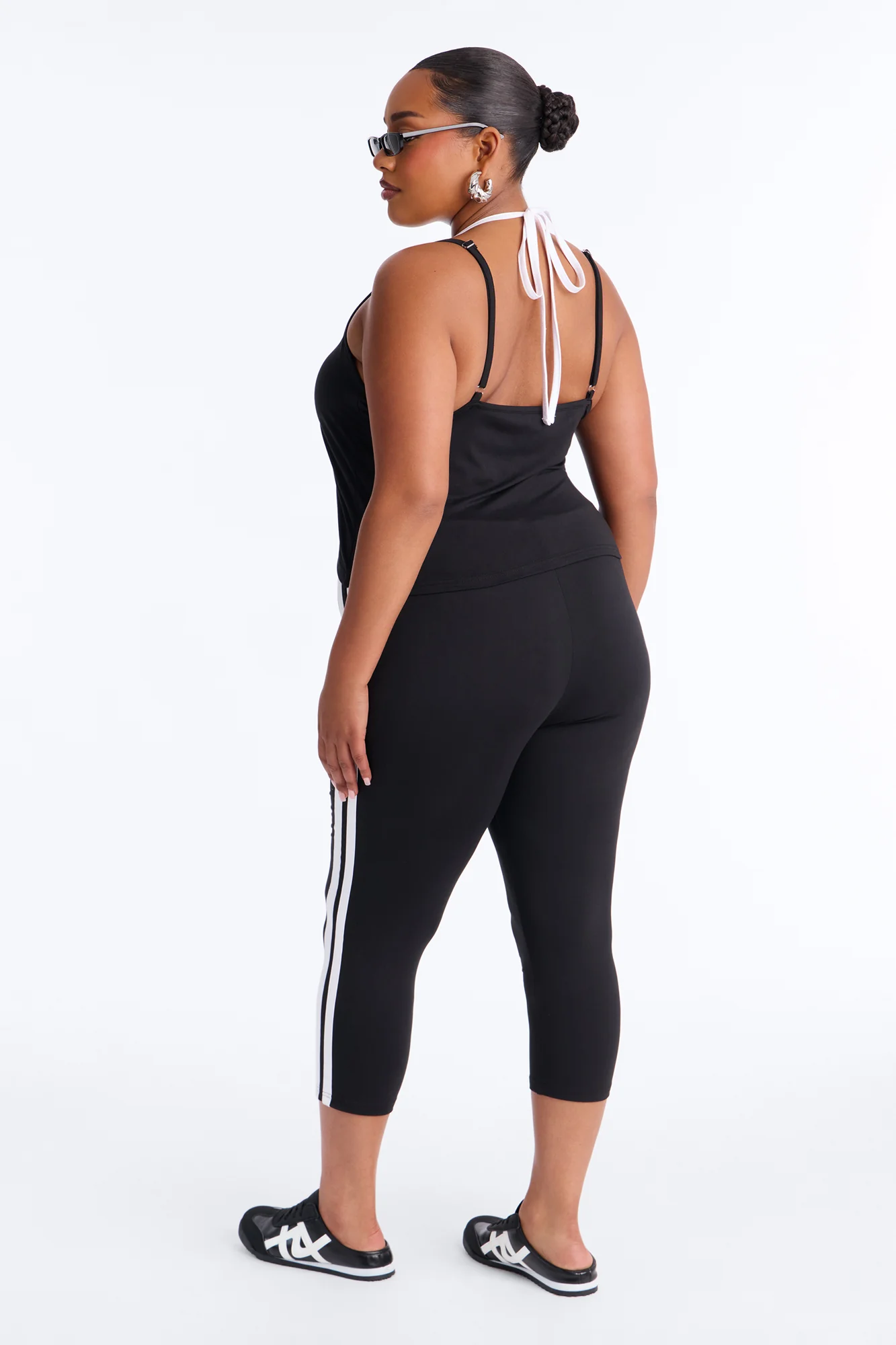Hot Player 23 Capri Legging Set - Black/White - Image 8