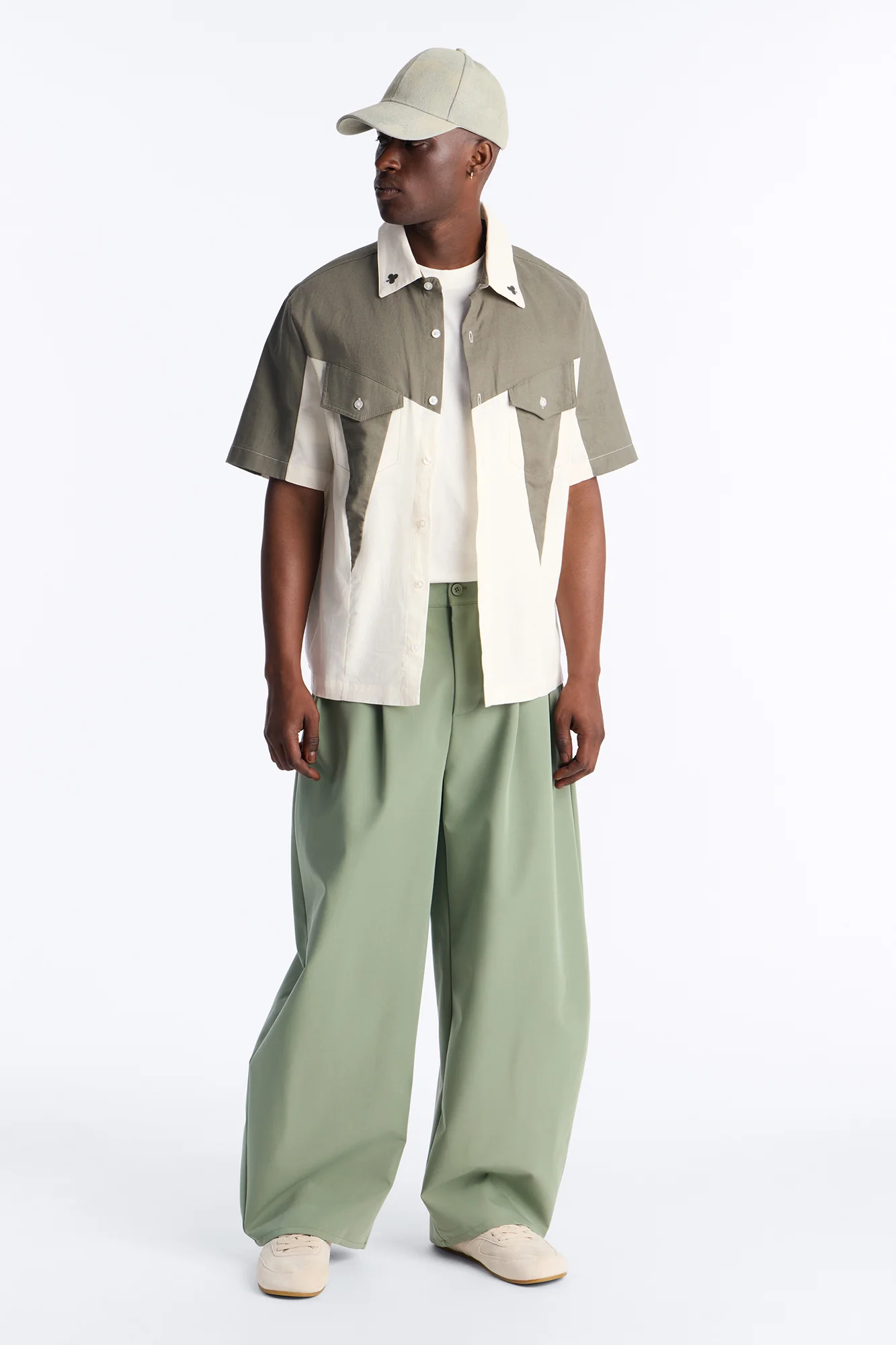 House Of Clubs Button Up Shirt - Green/combo - Image 2