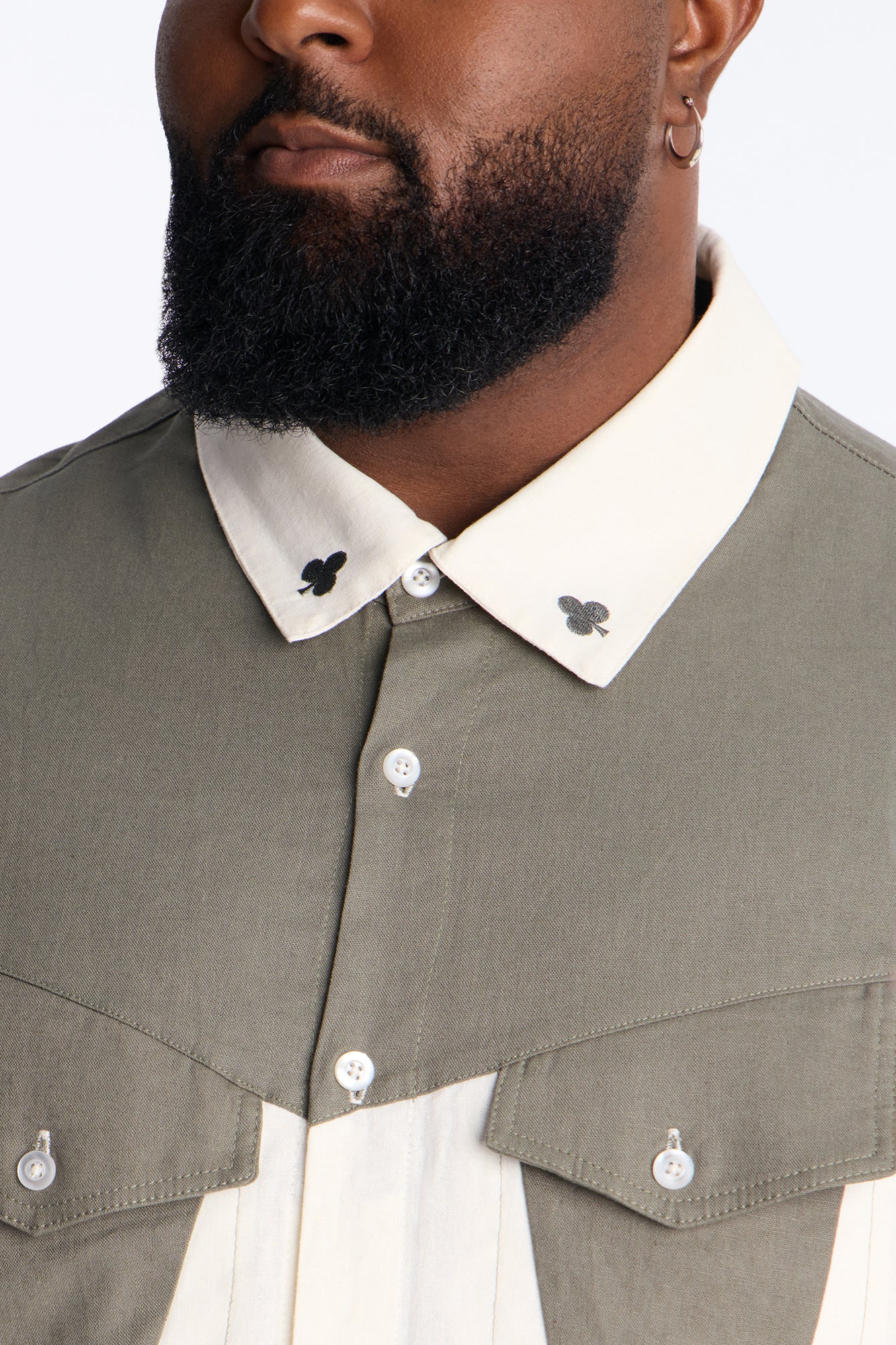 House Of Clubs Button Up Shirt - Green/combo - Image 7