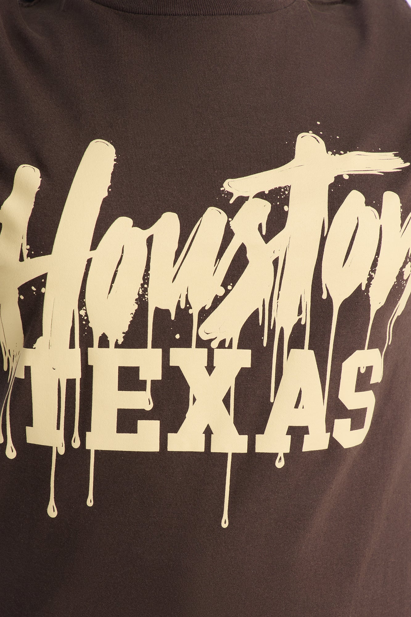 Houston Drip Tee - Brown - Image 3