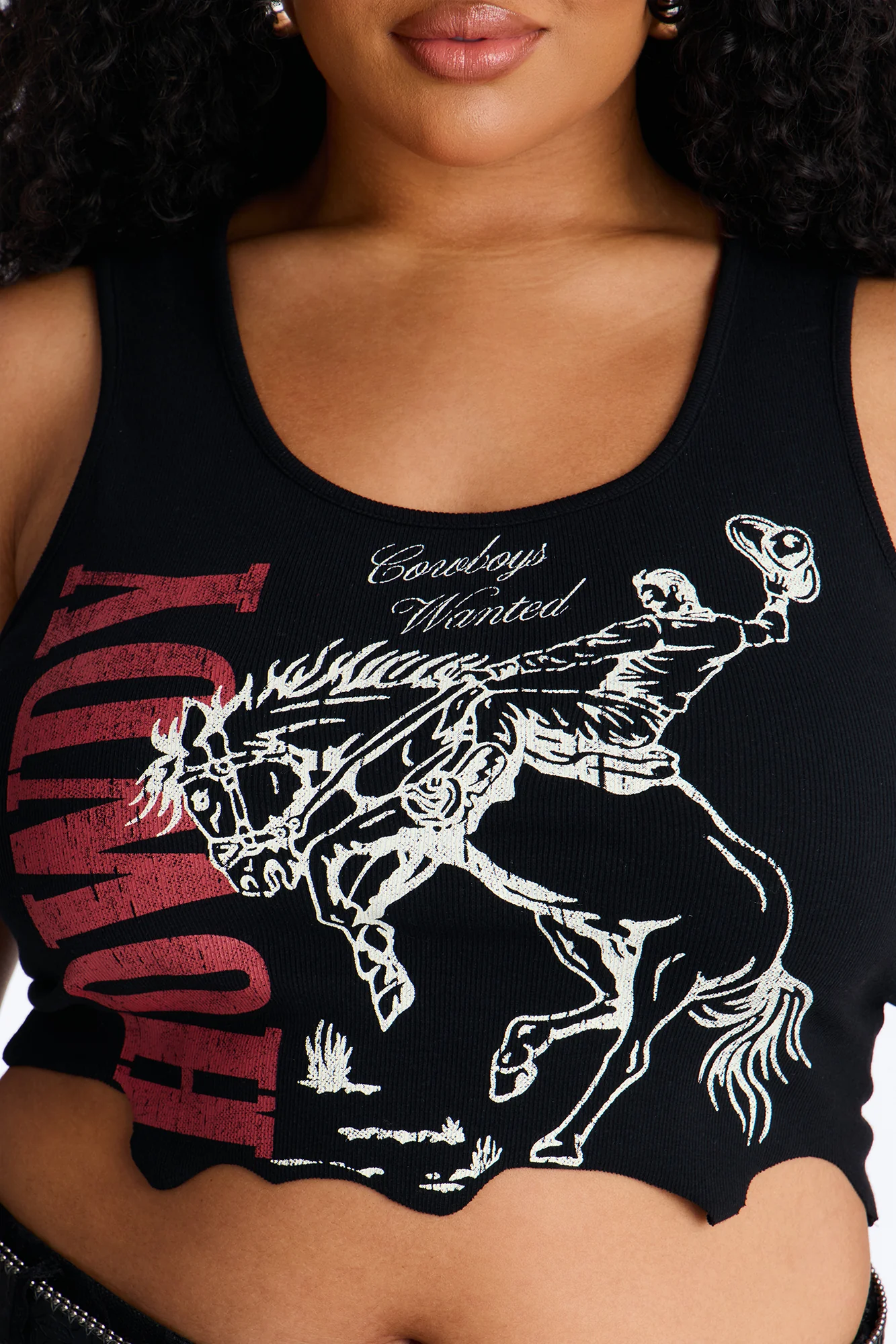 Howdy Distressed Tank Top - Charcoal - Image 7