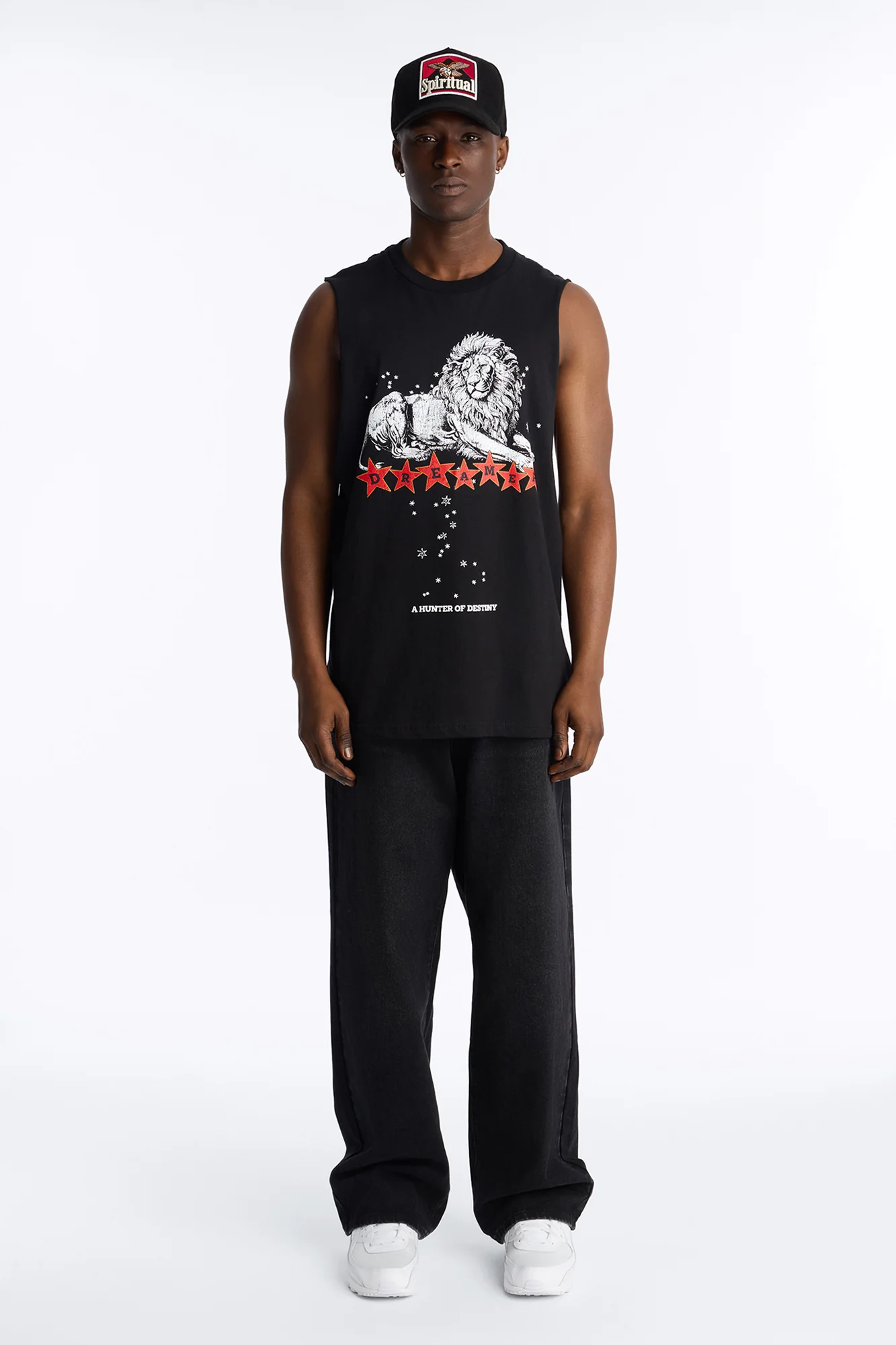 Hunters Of Destiny Oversized Muscle Tank - Black - Image 2